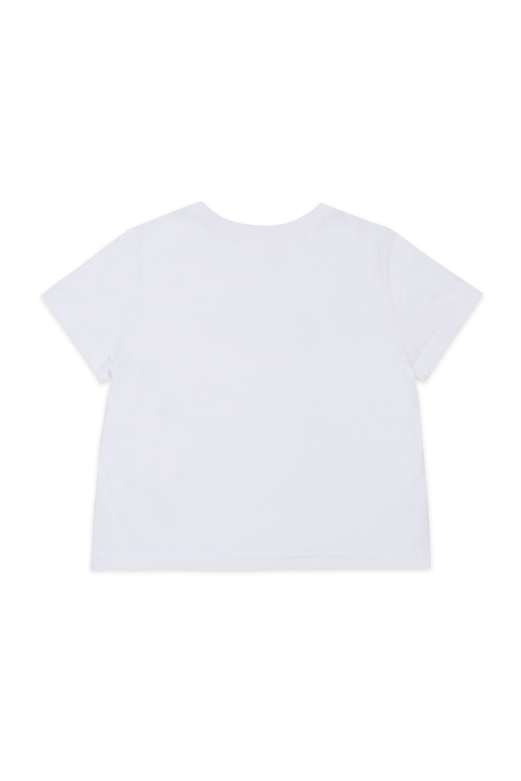 Sequined logo jersey T-shirt