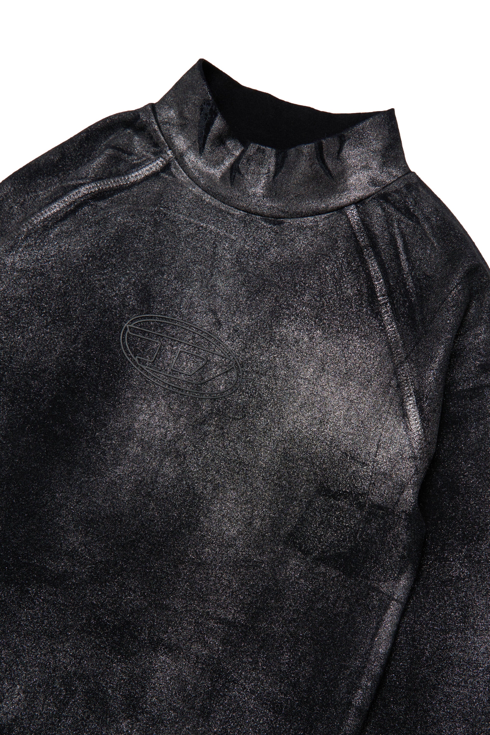 Body in jersey stretch con stampa mylar