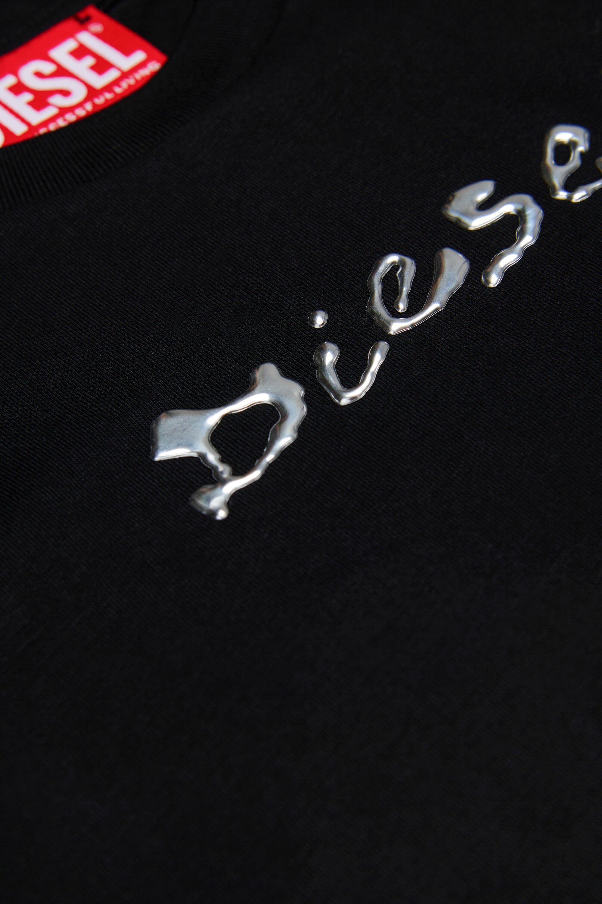 T-shirt en coton mélangé avec logo