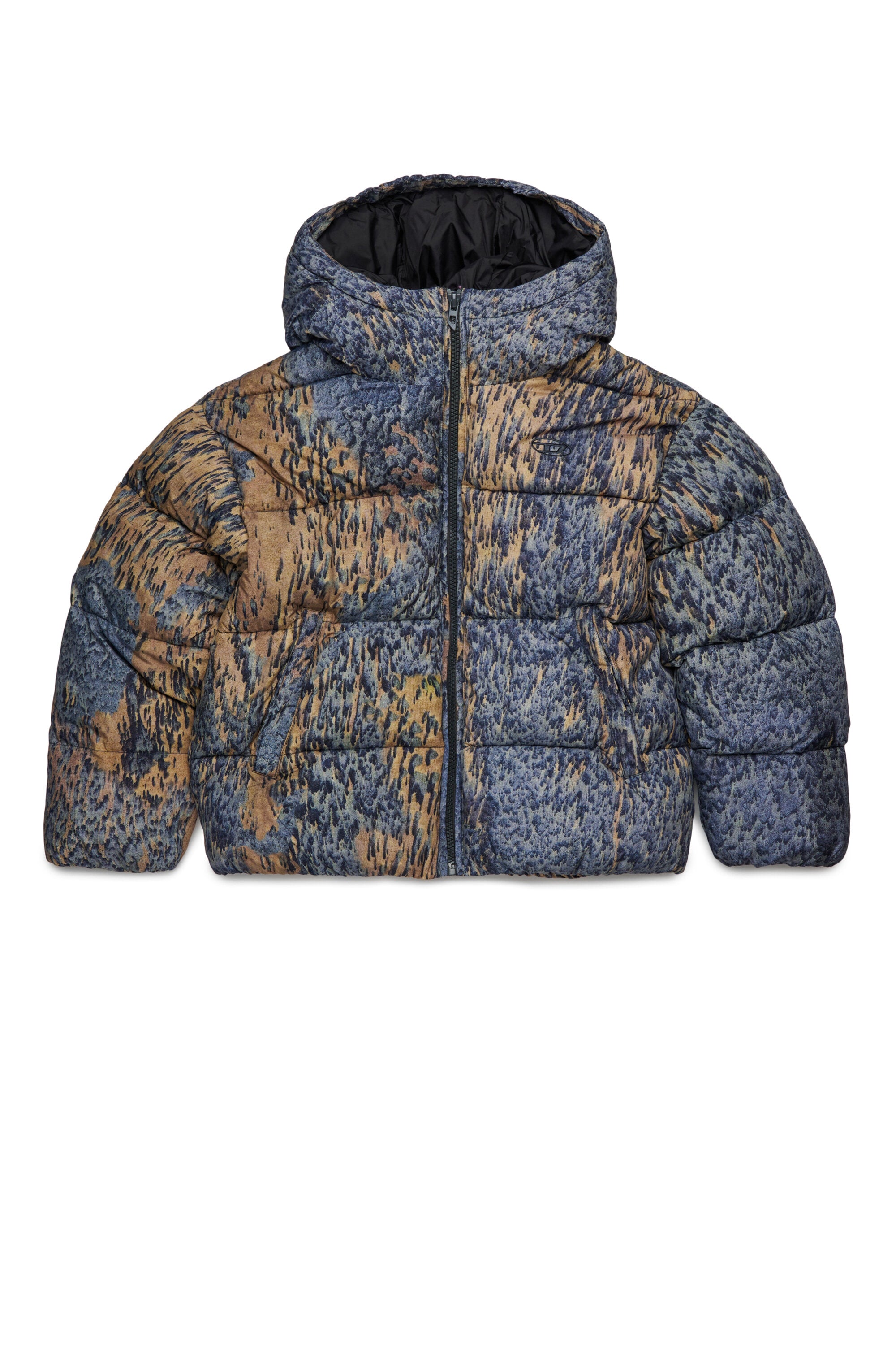Veste courte matelassée Acid Rain allover
