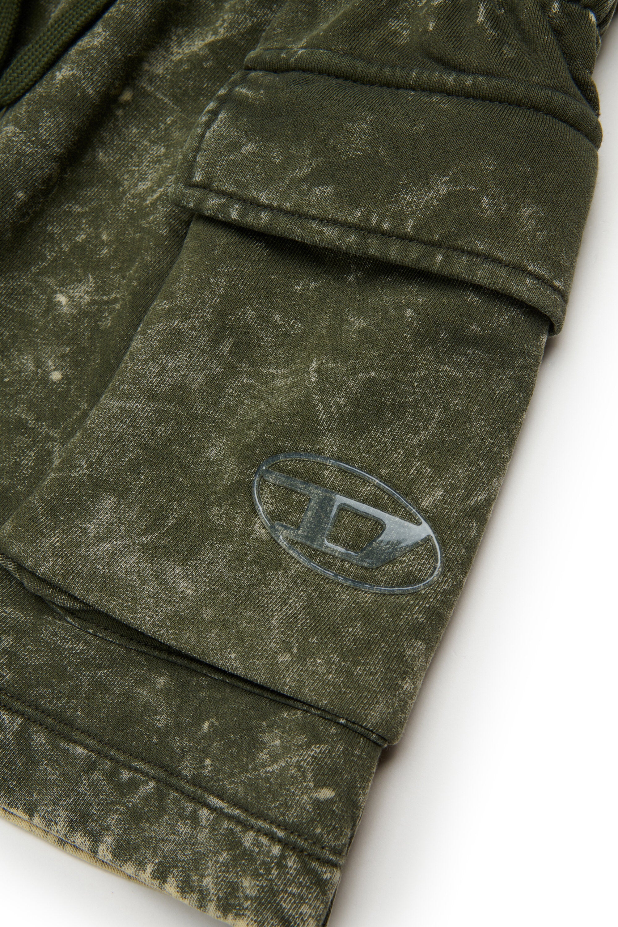 Cargominirock aus marmoriertem Fleece