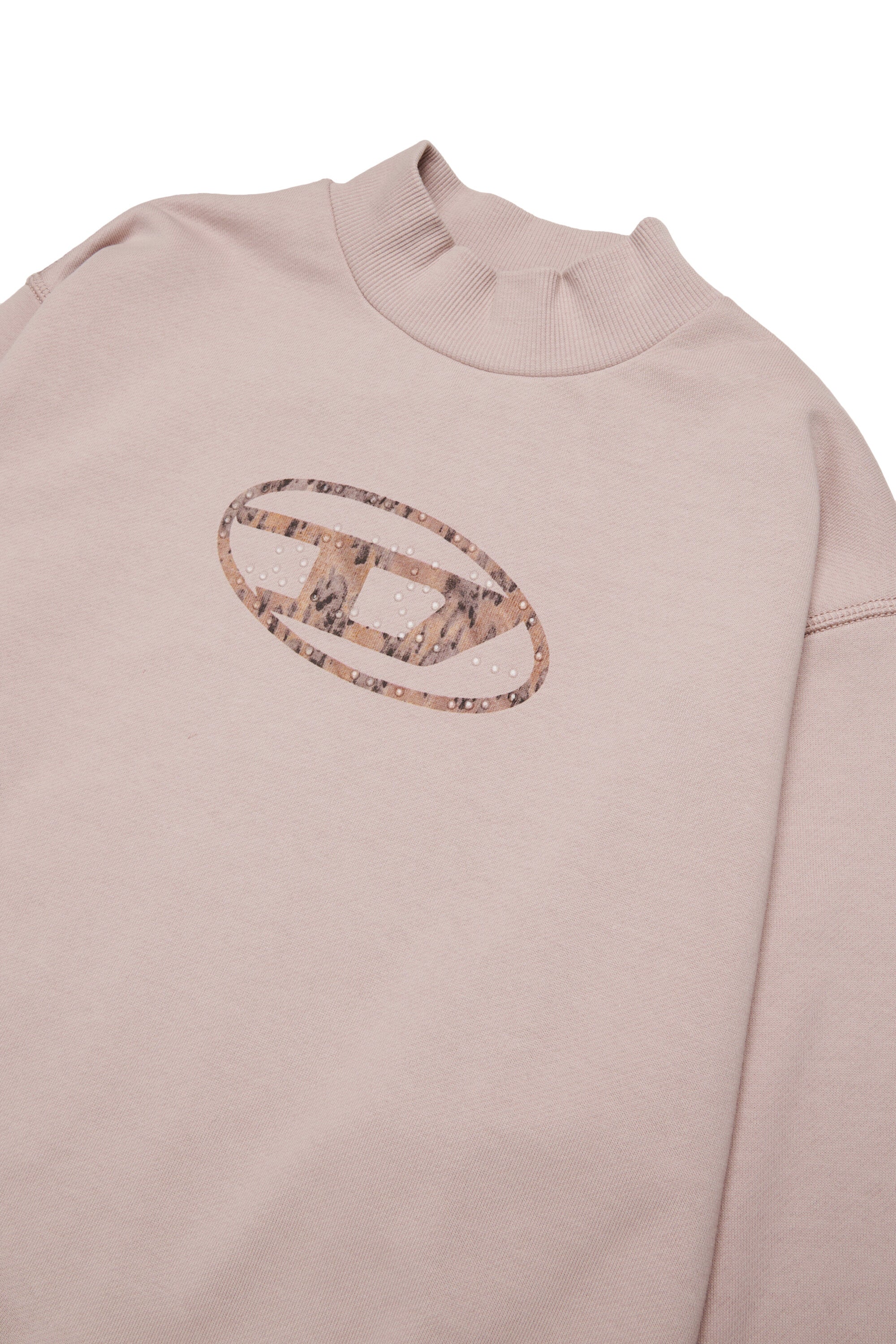 Sweatshirt mit hohem Halsausschnitt und Acid Rain Oval D