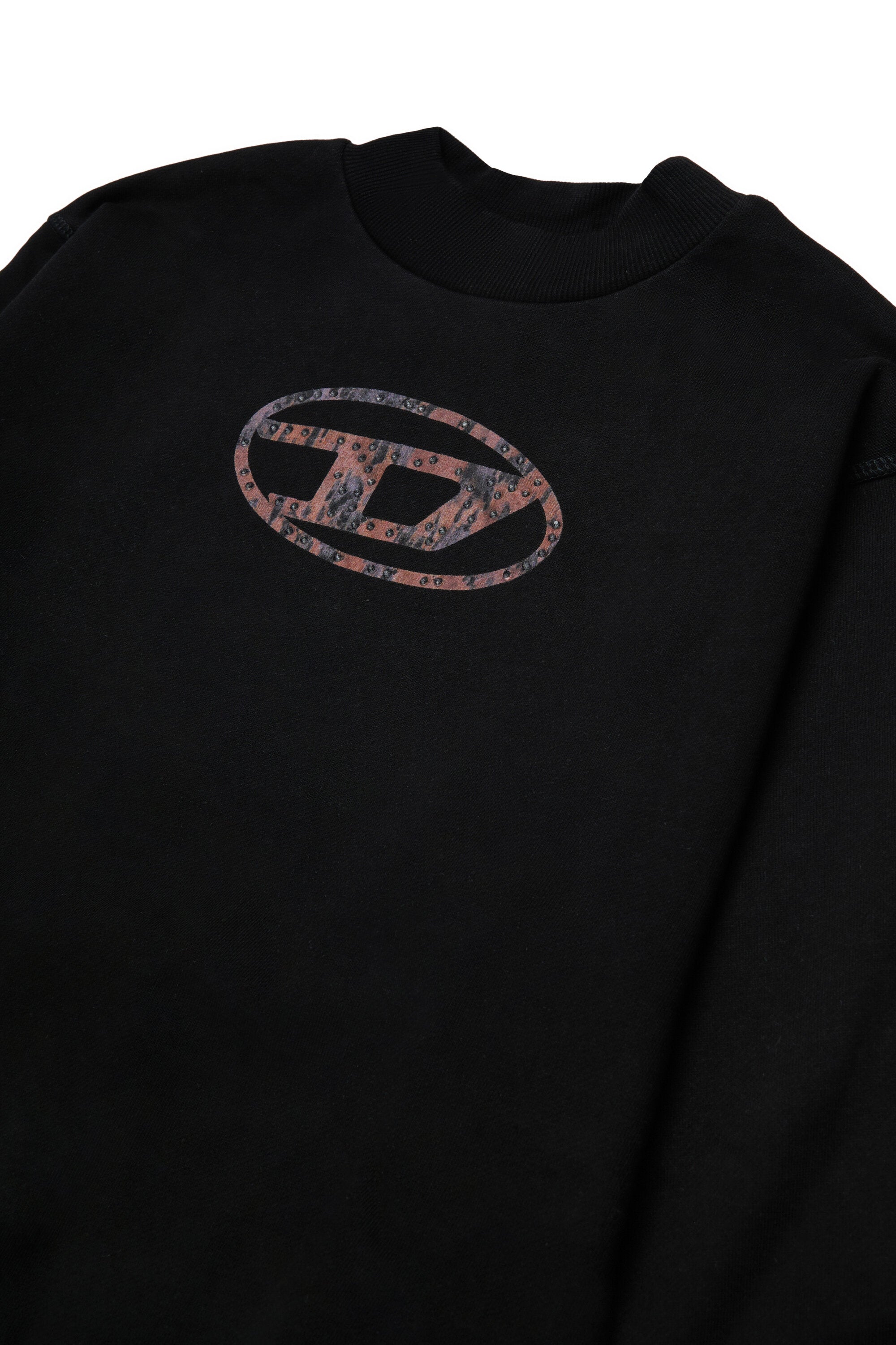 Sweatshirt mit hohem Halsausschnitt und Acid Rain Oval D