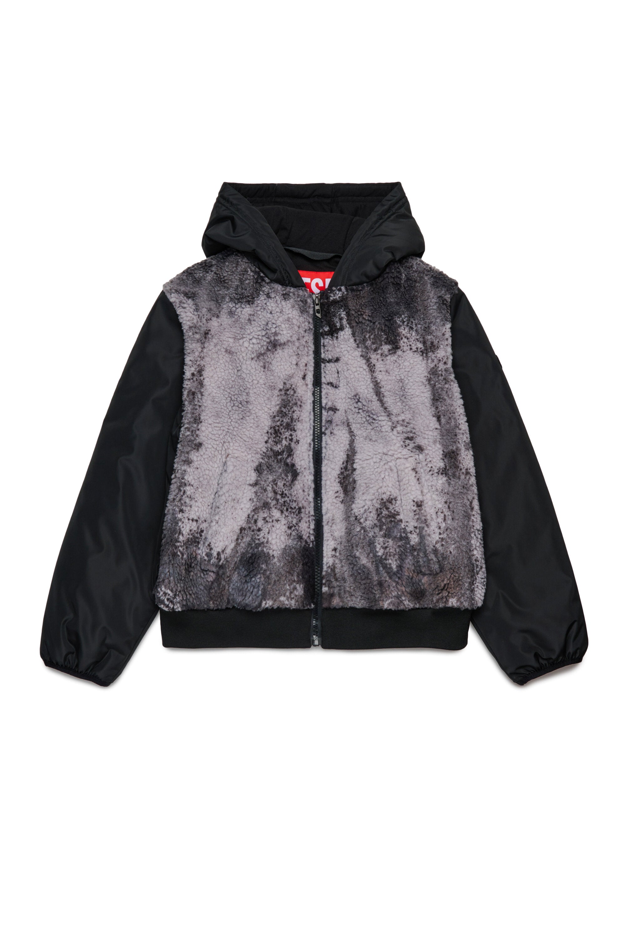 Veste Teddy tie-dye avec capuche