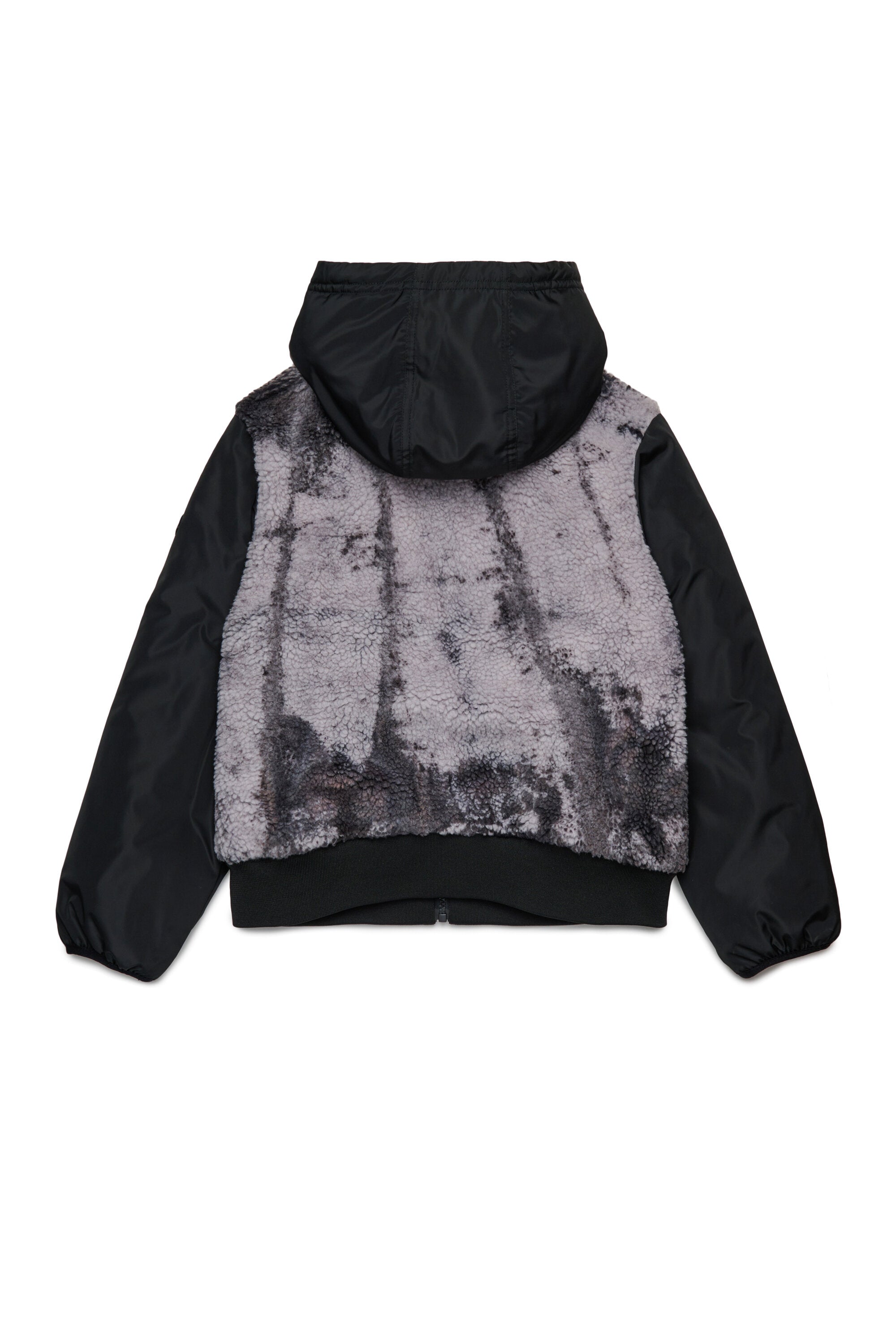 Veste Teddy tie-dye avec capuche