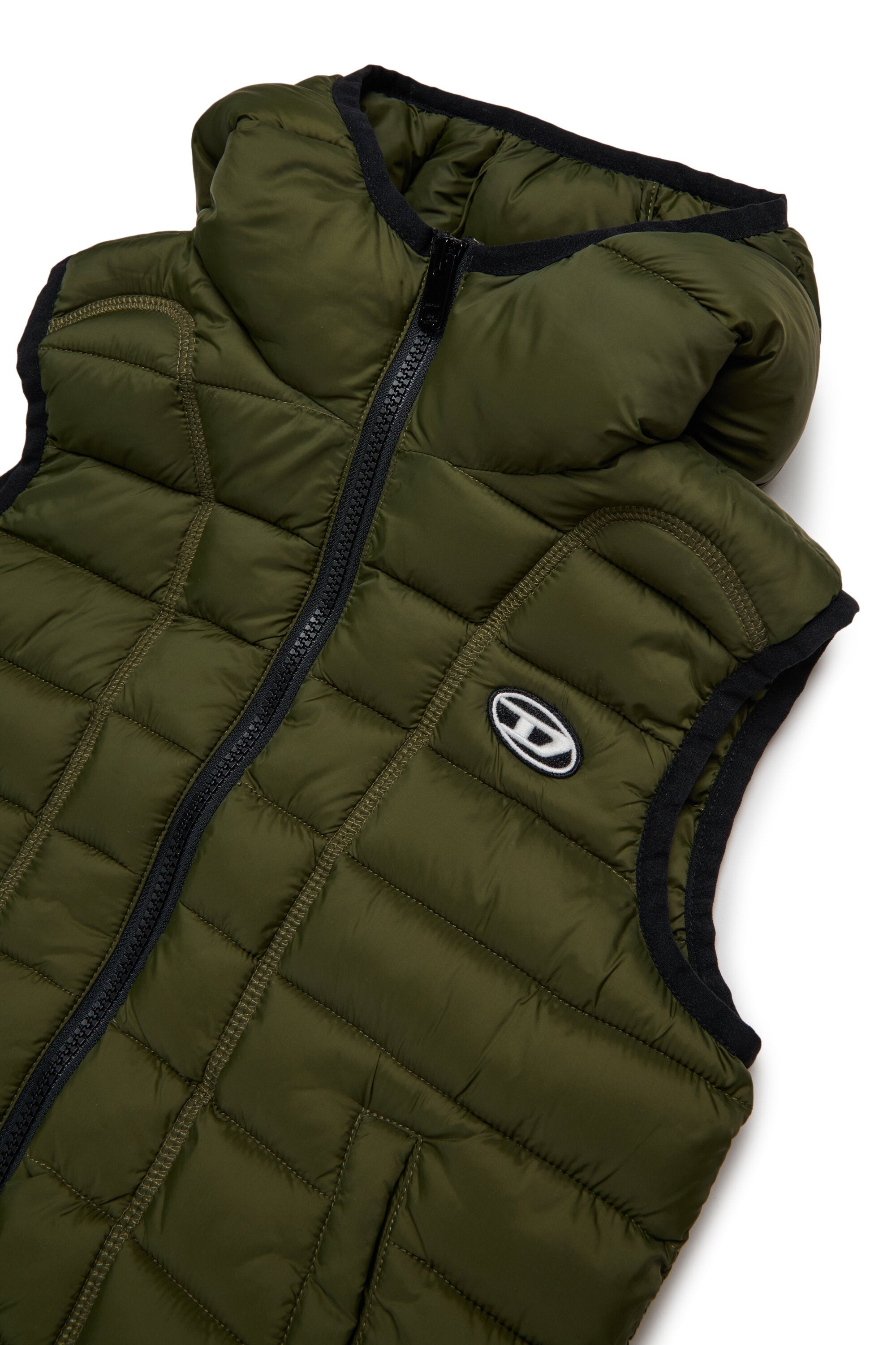 Lightweight hooded vest with logo Oval D