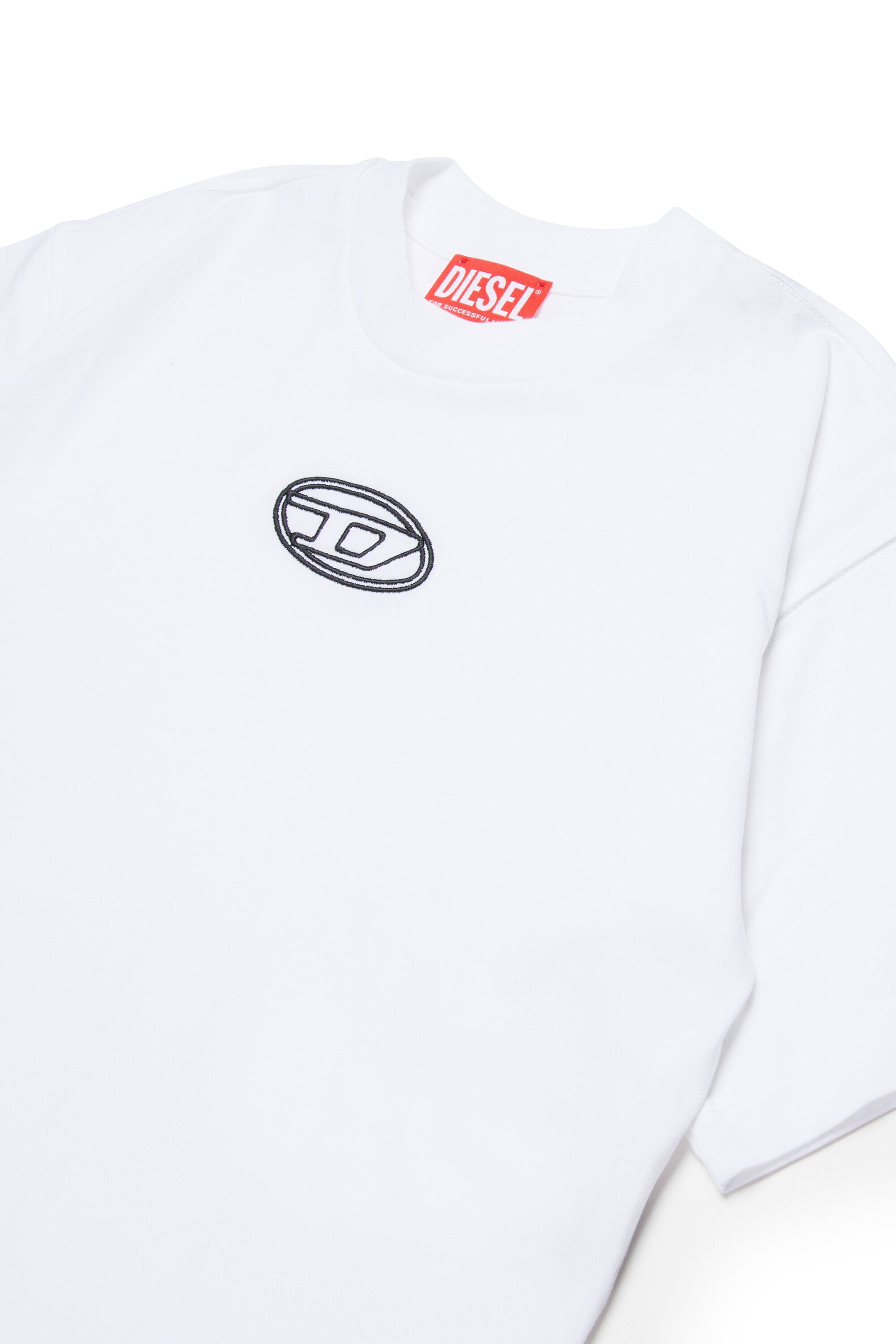 Boxy-Jersey-T-Shirt mit Oval D-Logo