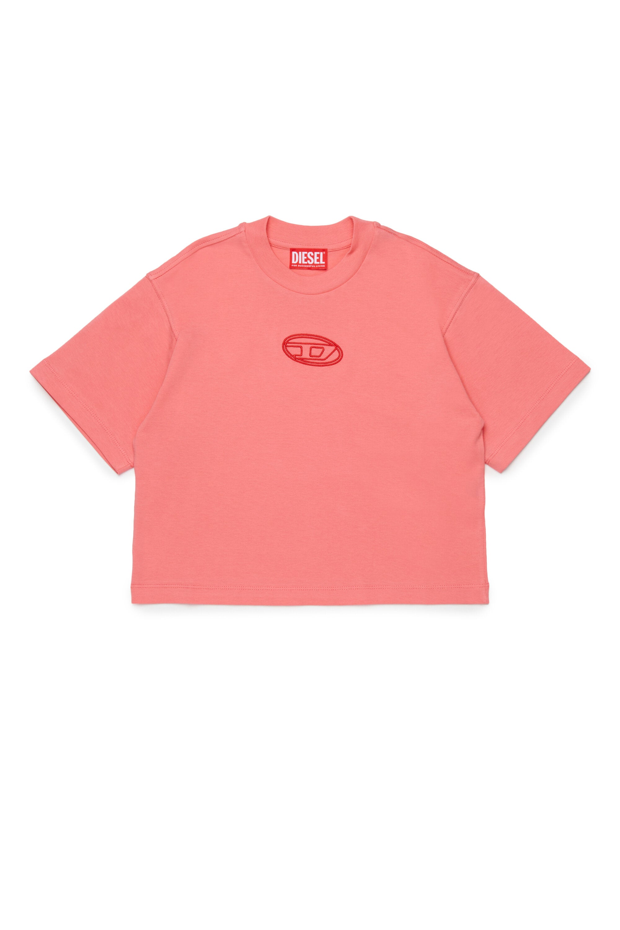 T-shirt en jersey ample avec logo Oval D