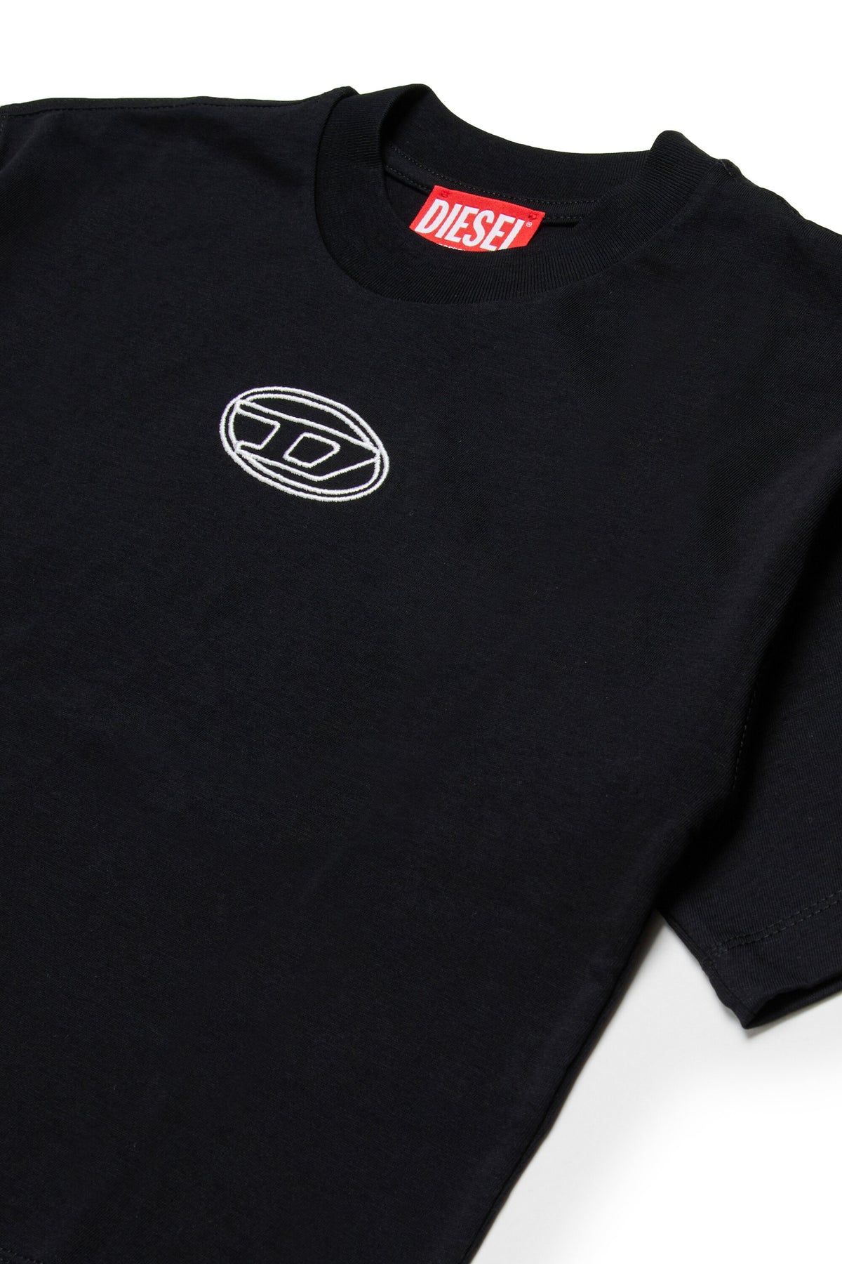 Boxy-Jersey-T-Shirt mit Oval D-Logo