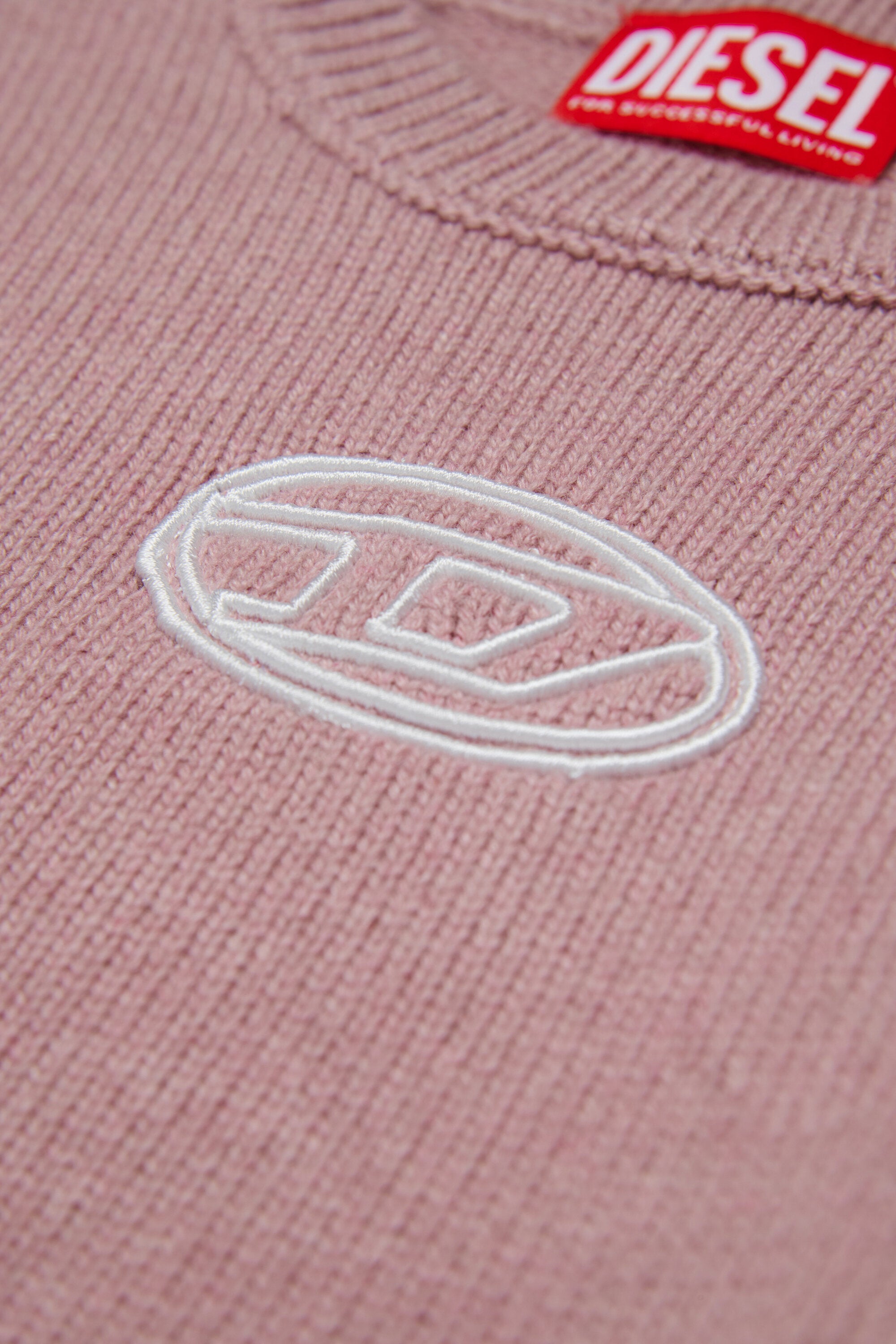 Pullover aus Kaschmirmischung mit Stickerei Oval D