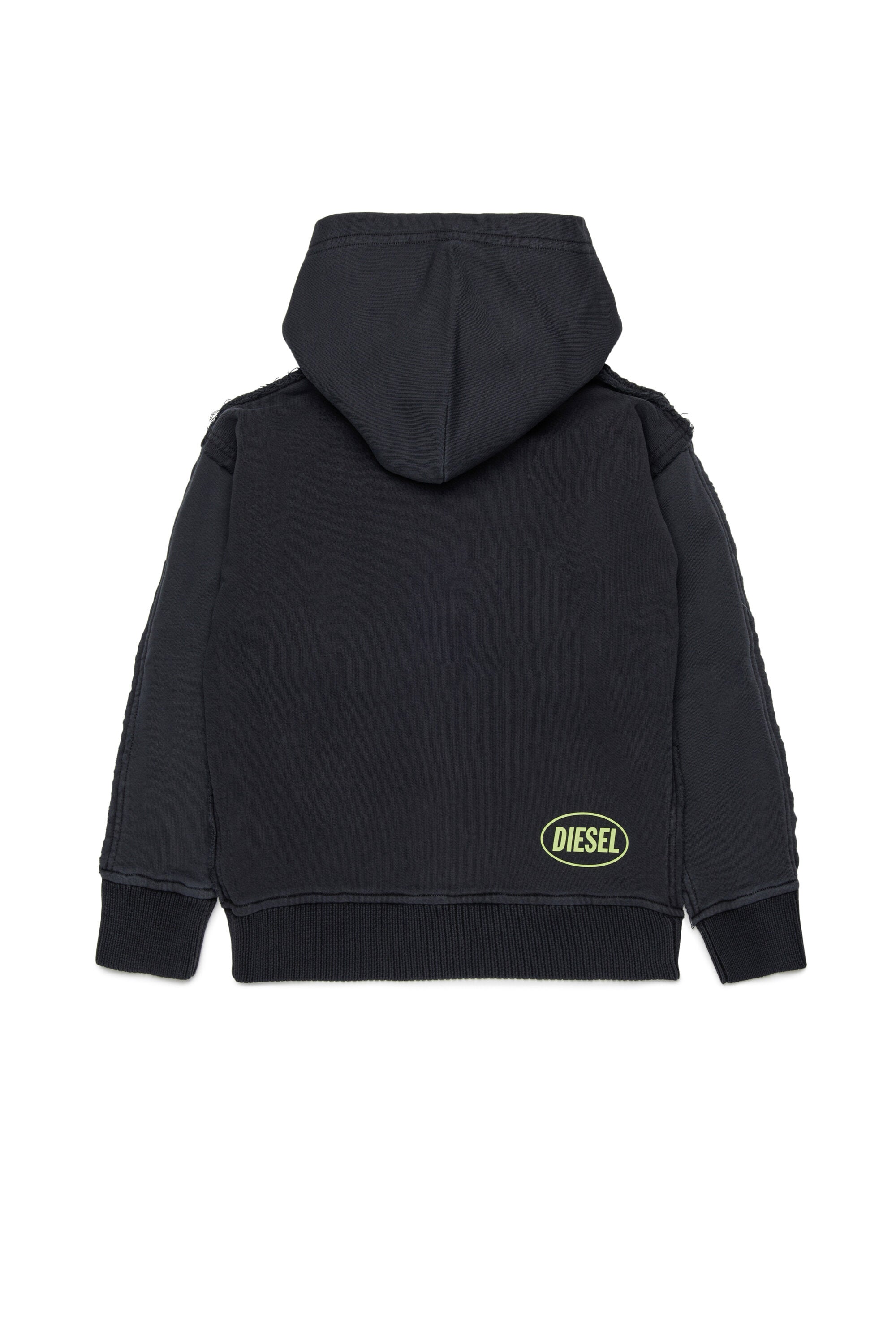 Knitsweater and hooded sweatshirt