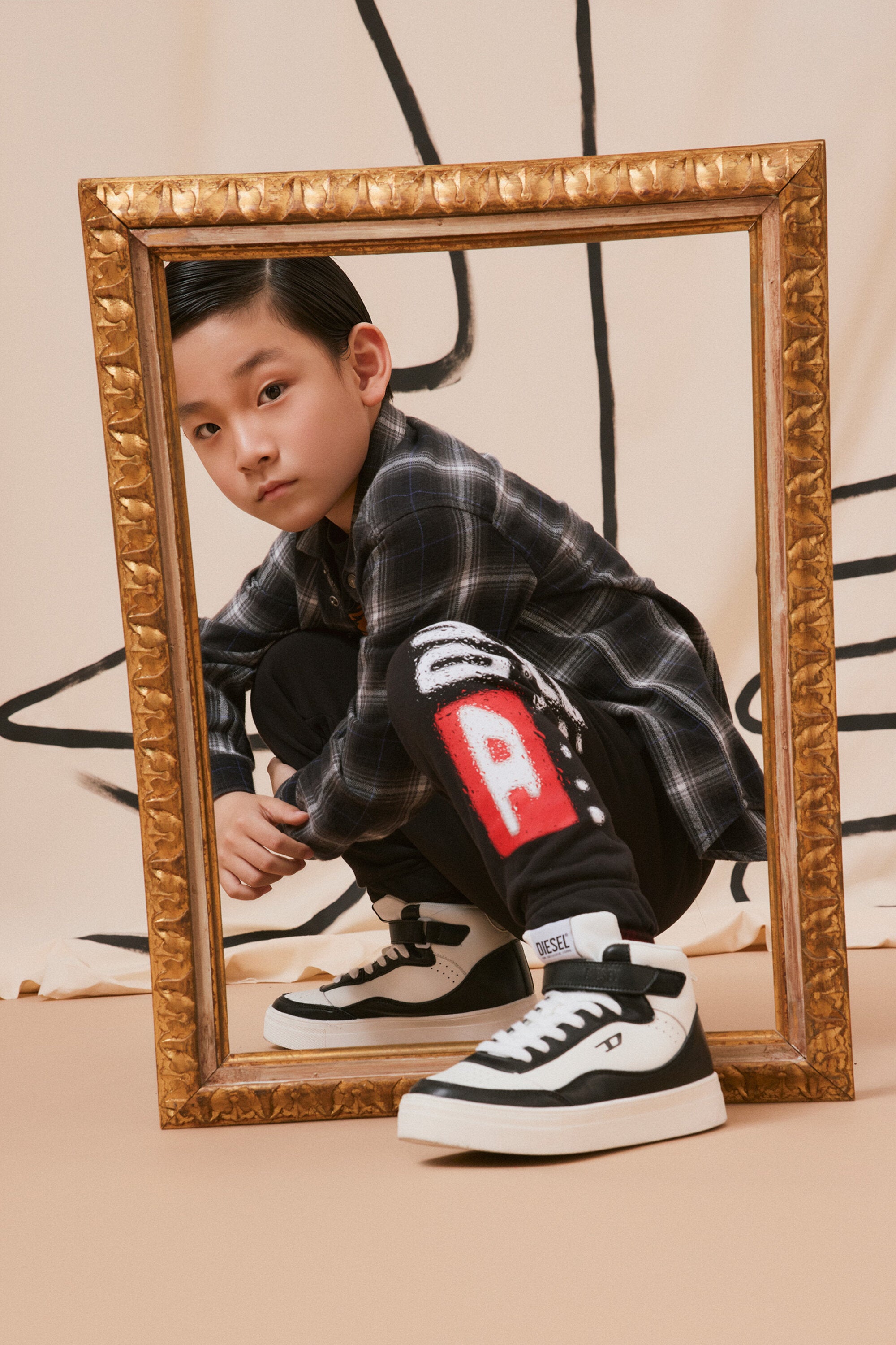 Pantaloni jogger con logo Diesel Denim Division