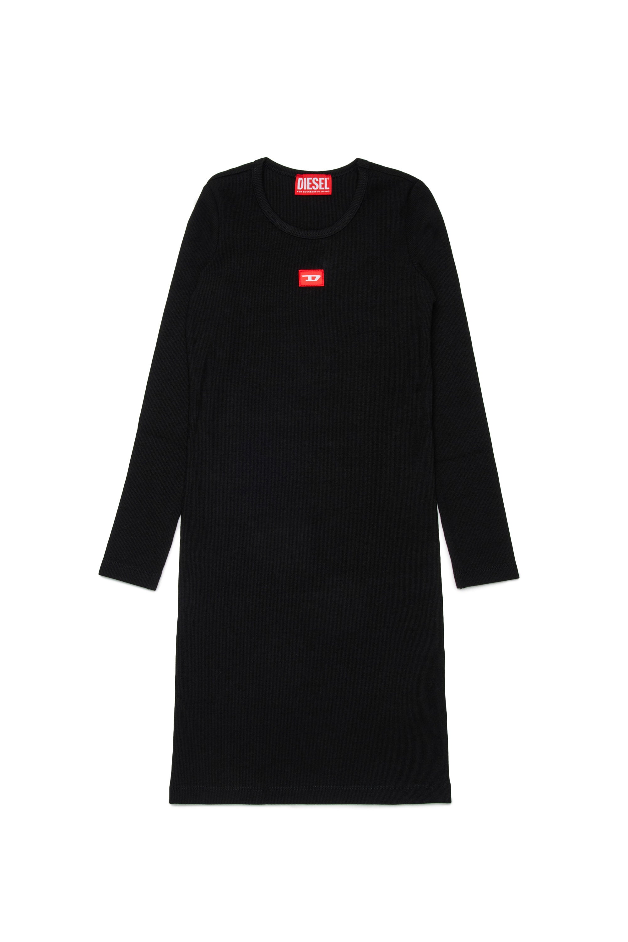 Etuikleid aus gerippter Stretch-Baumwolle