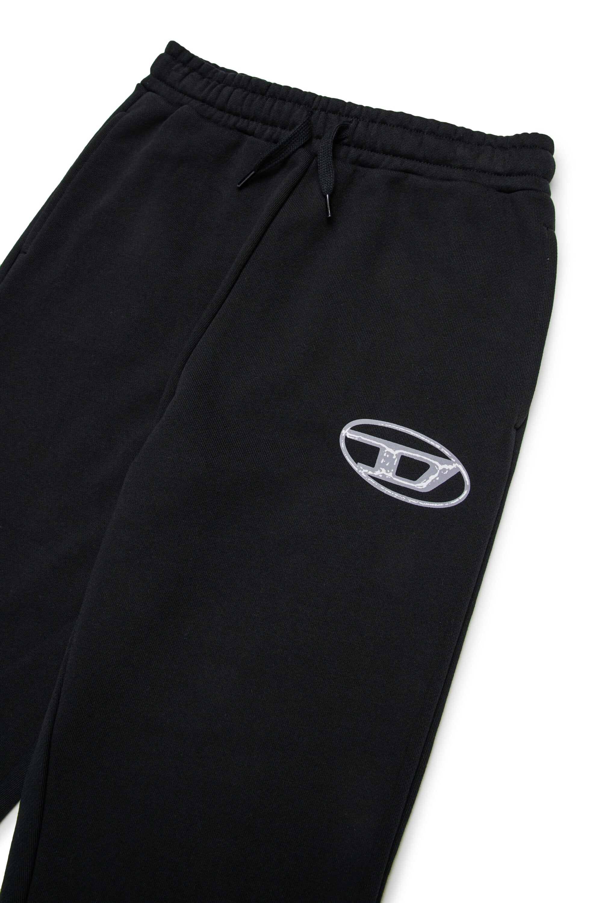 Pantaloni jogger con logo Oval D bicolor