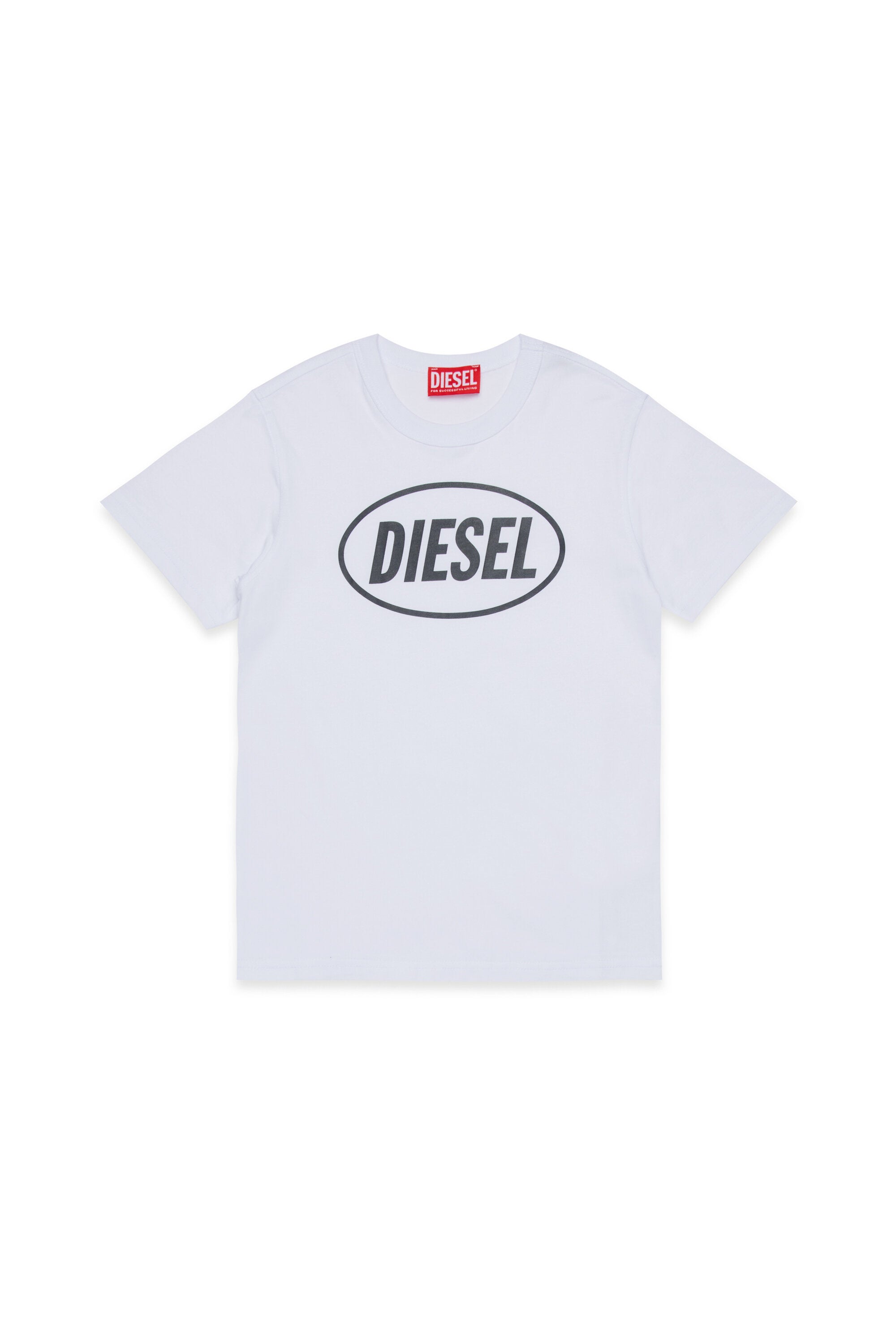 T-Shirt aus Baumwolljersey mit dem Oval Diesel logo
