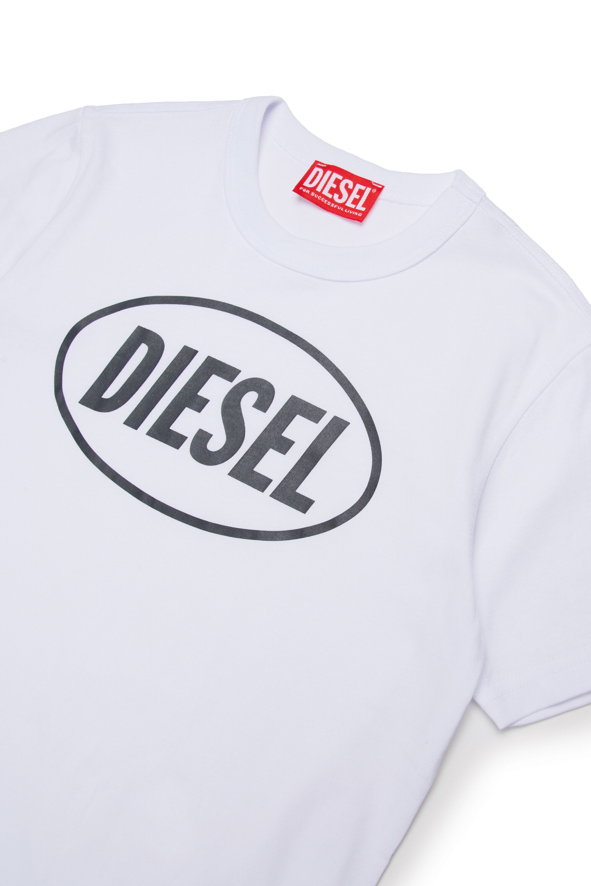 T-Shirt aus Baumwolljersey mit dem Oval Diesel logo
