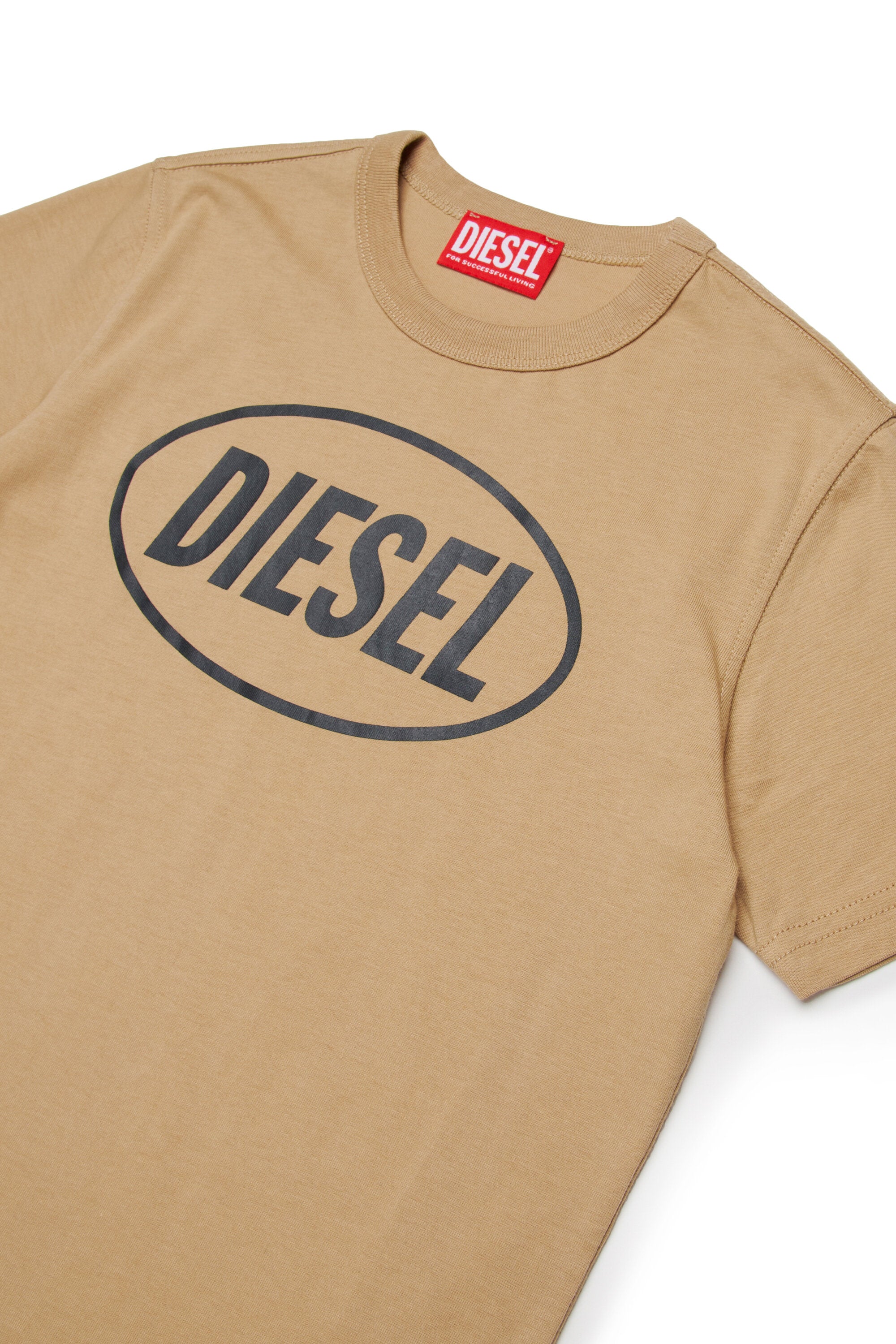 T-shirt en jersey de coton portant le logo ovale de DIESEL