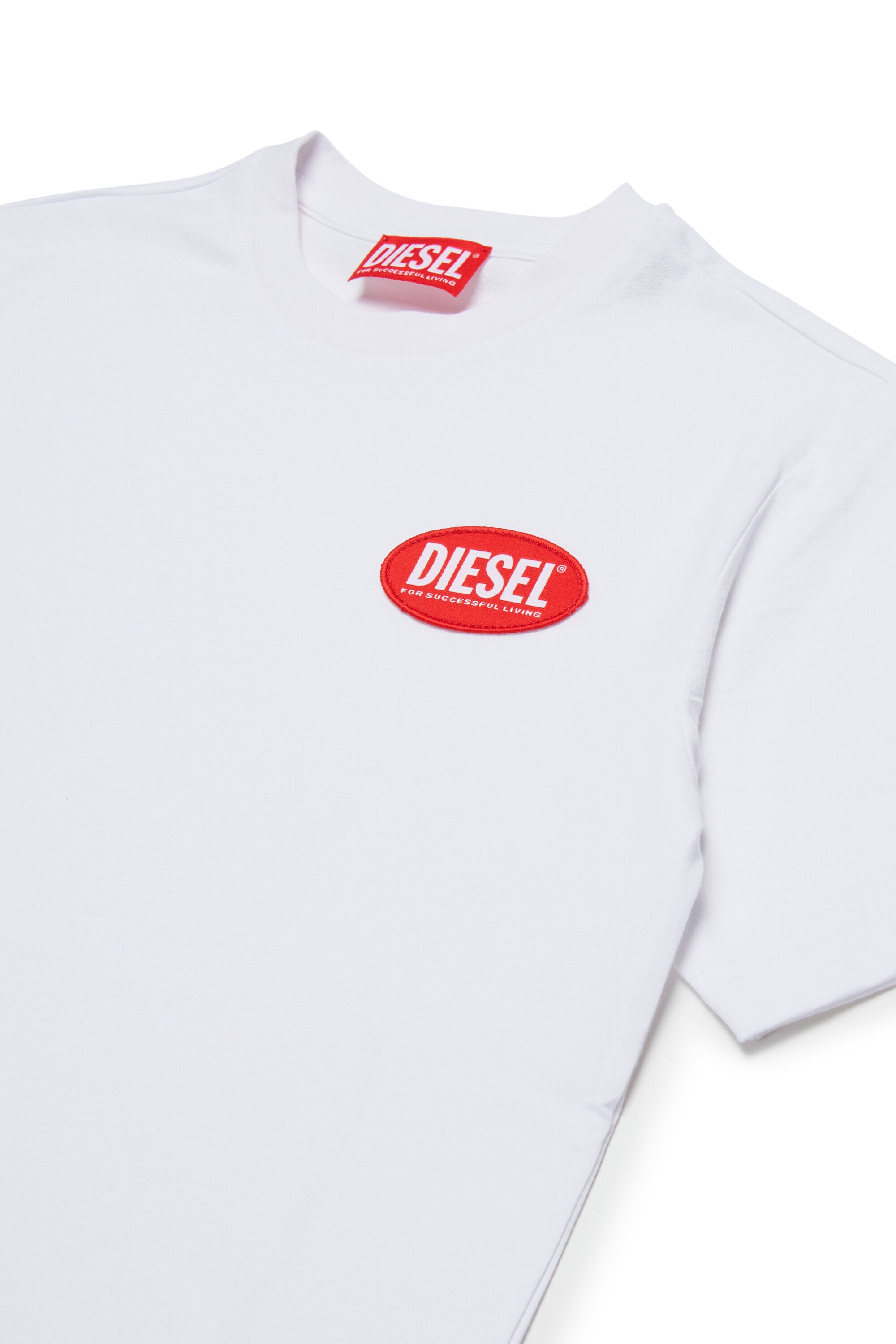 T-shirt in jersey con Diesel Oval Label