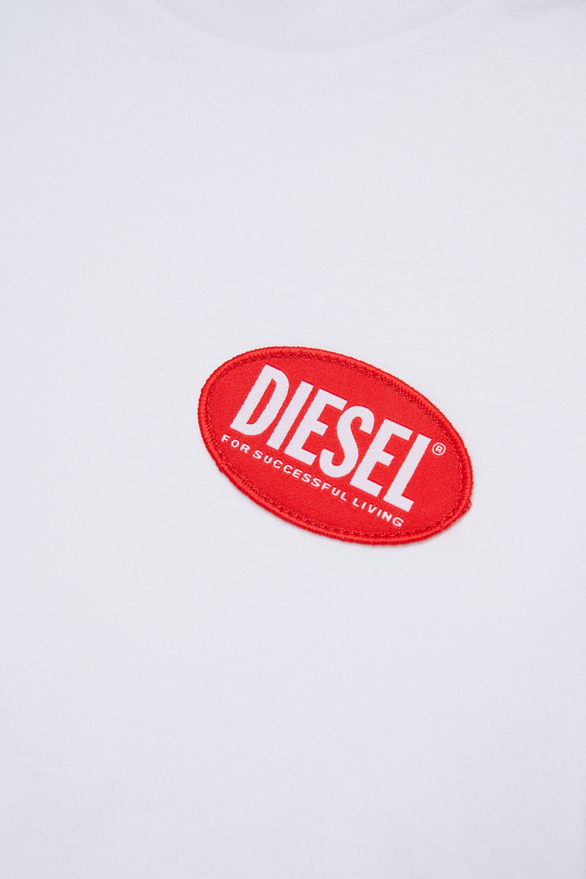 T-shirt in jersey con Diesel Oval Label