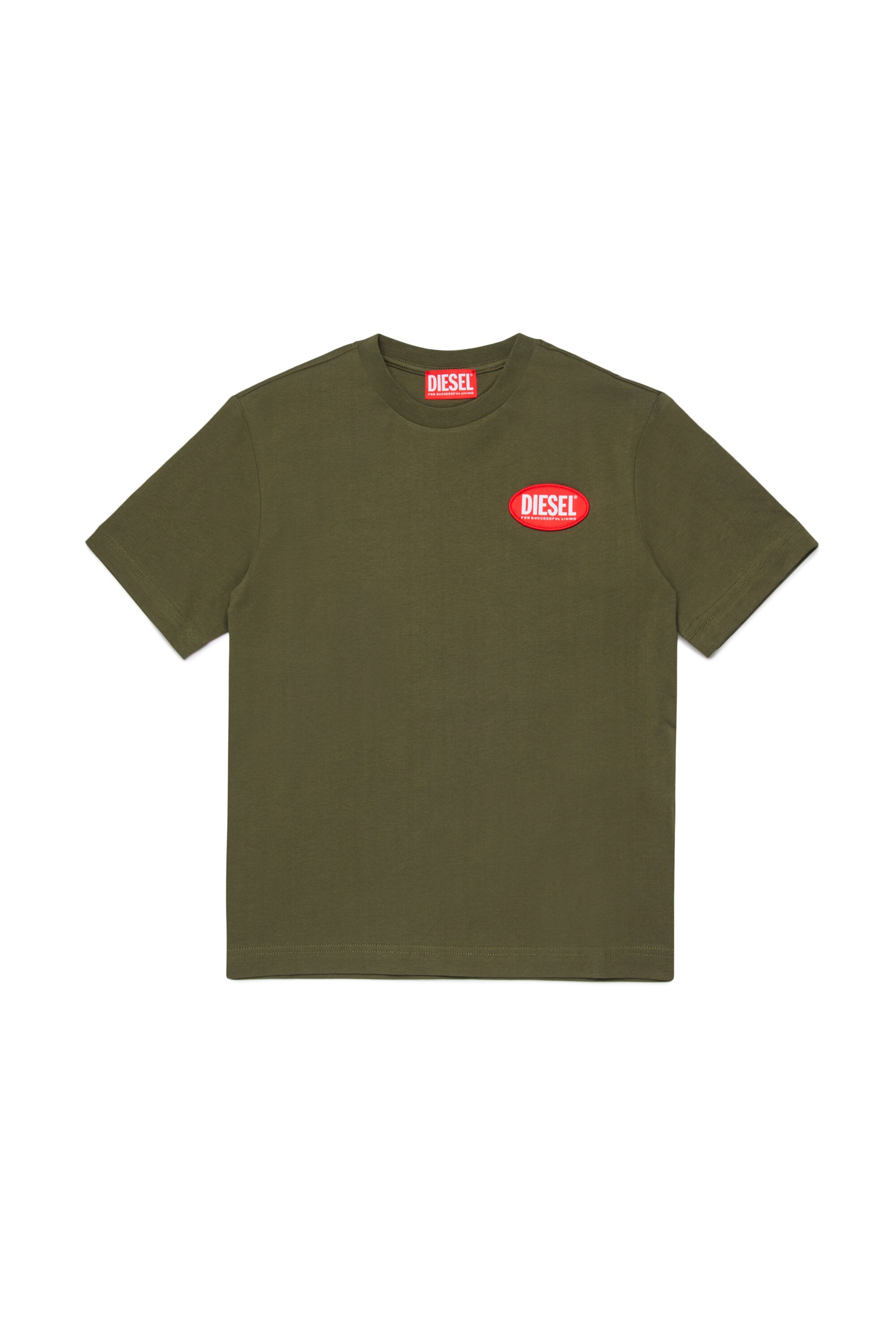 T-shirt en jersey avec étiquette ovale de DIESEL