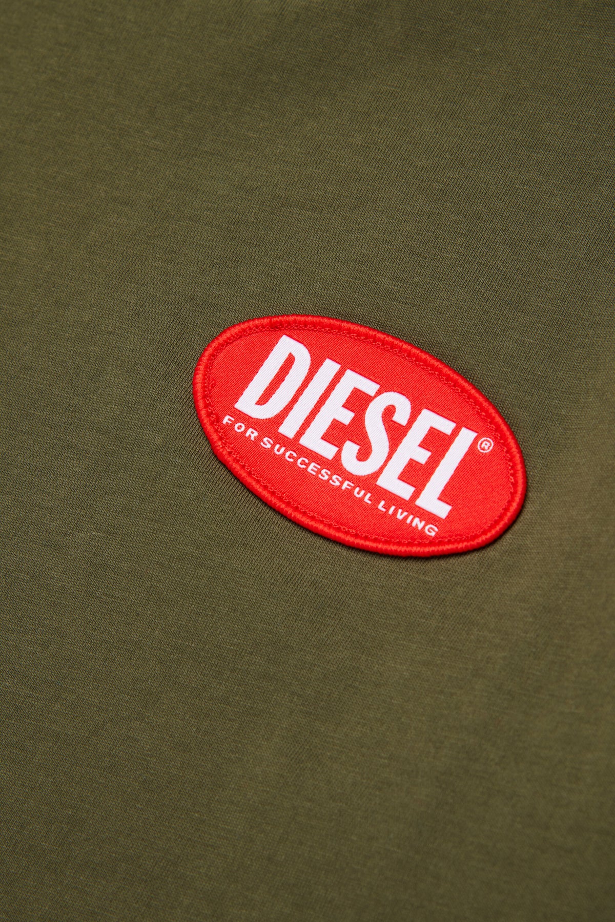T-shirt en jersey avec étiquette ovale de DIESEL