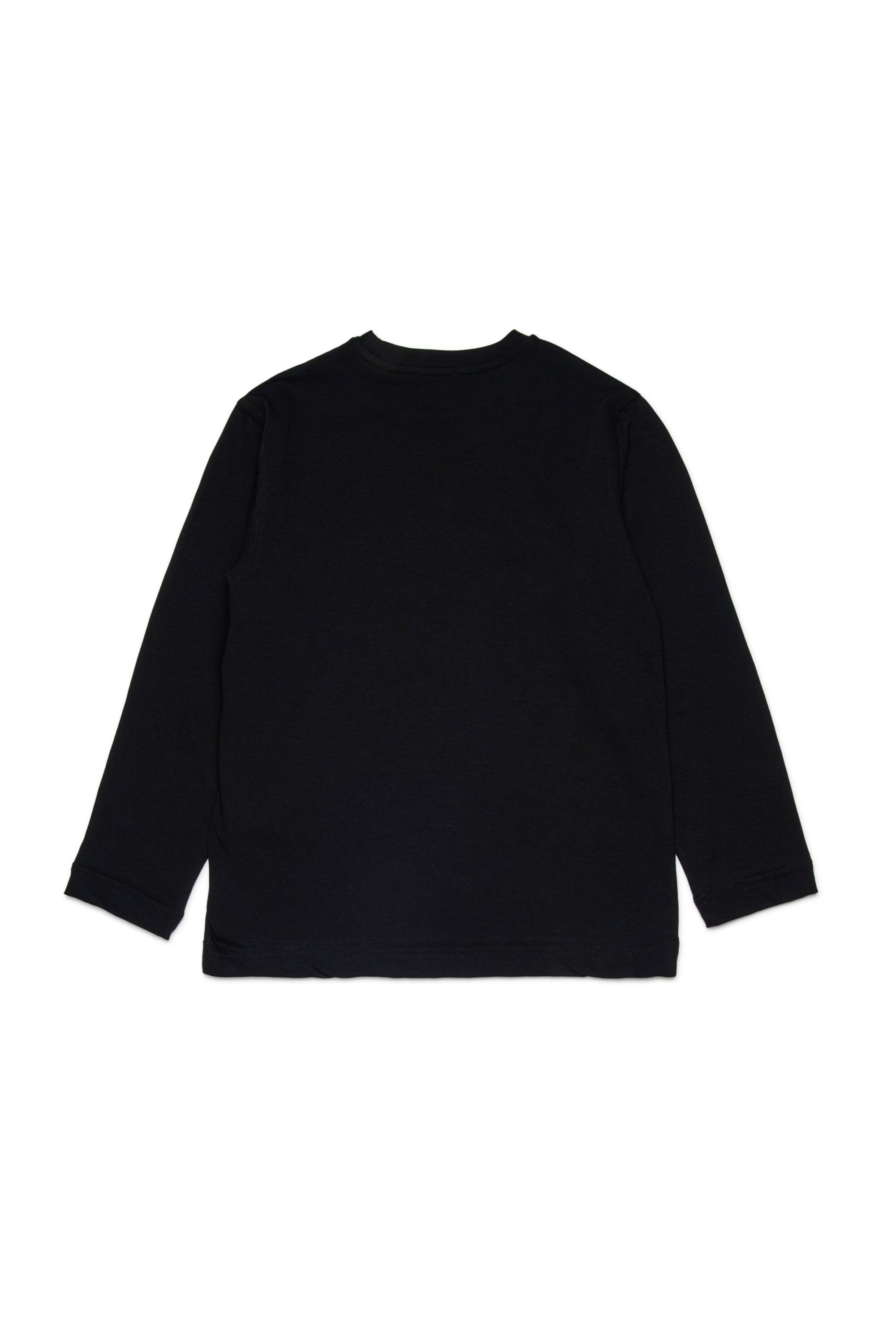 Long sleeves jersey T-shirt with Diesel Denim Division logo