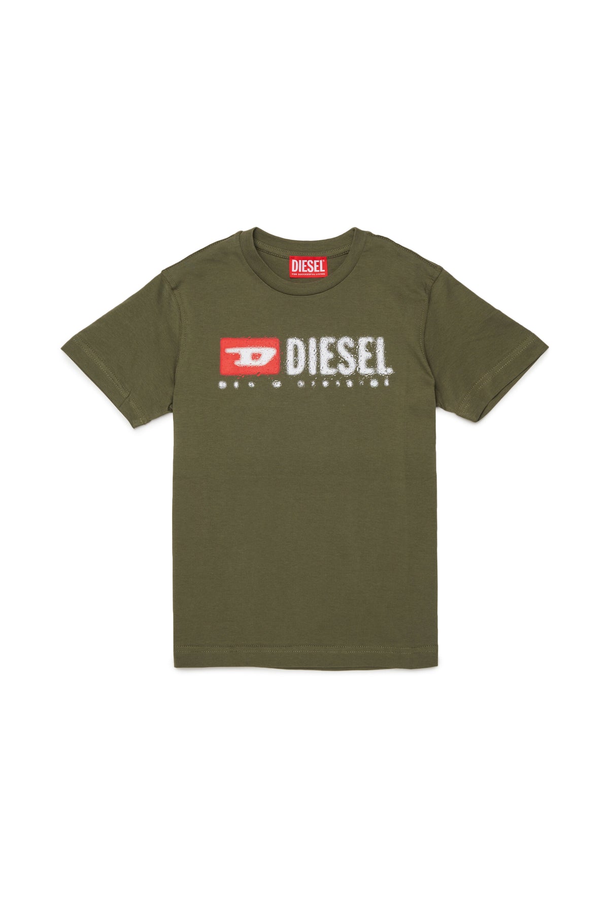 Diesel Denim Division Logo-T-Shirt aus Jersey