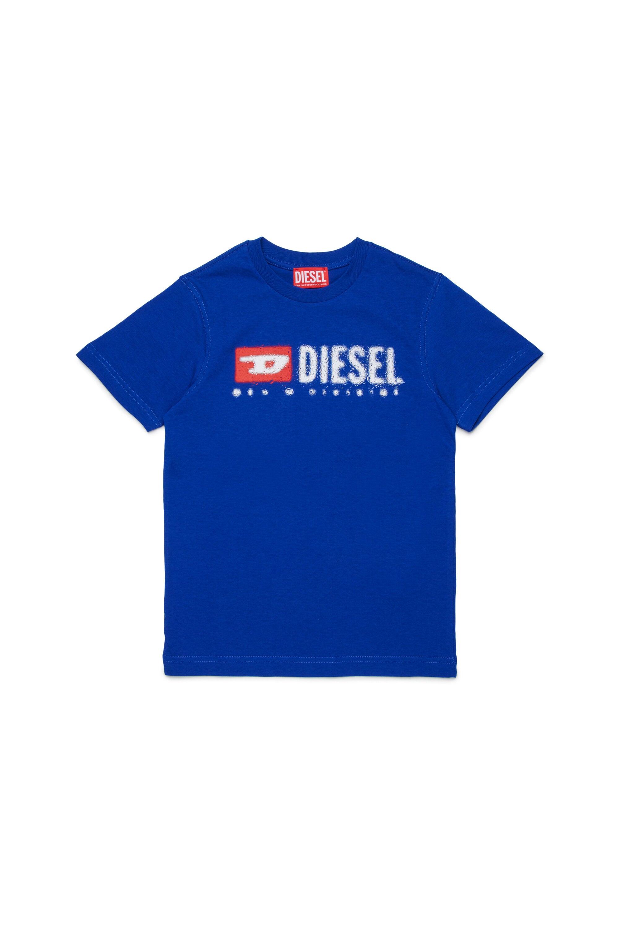 T-shirt in jersey con logo Diesel Denim Division