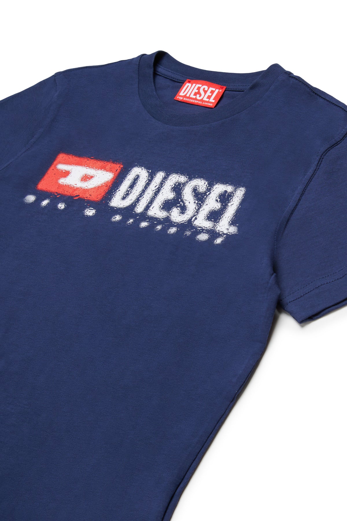 T-shirt in jersey con logo Diesel Denim Division