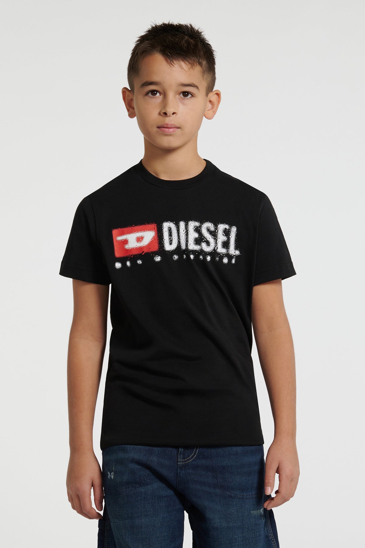 Camiseta de jersey con logotipo Diesel Denim Division