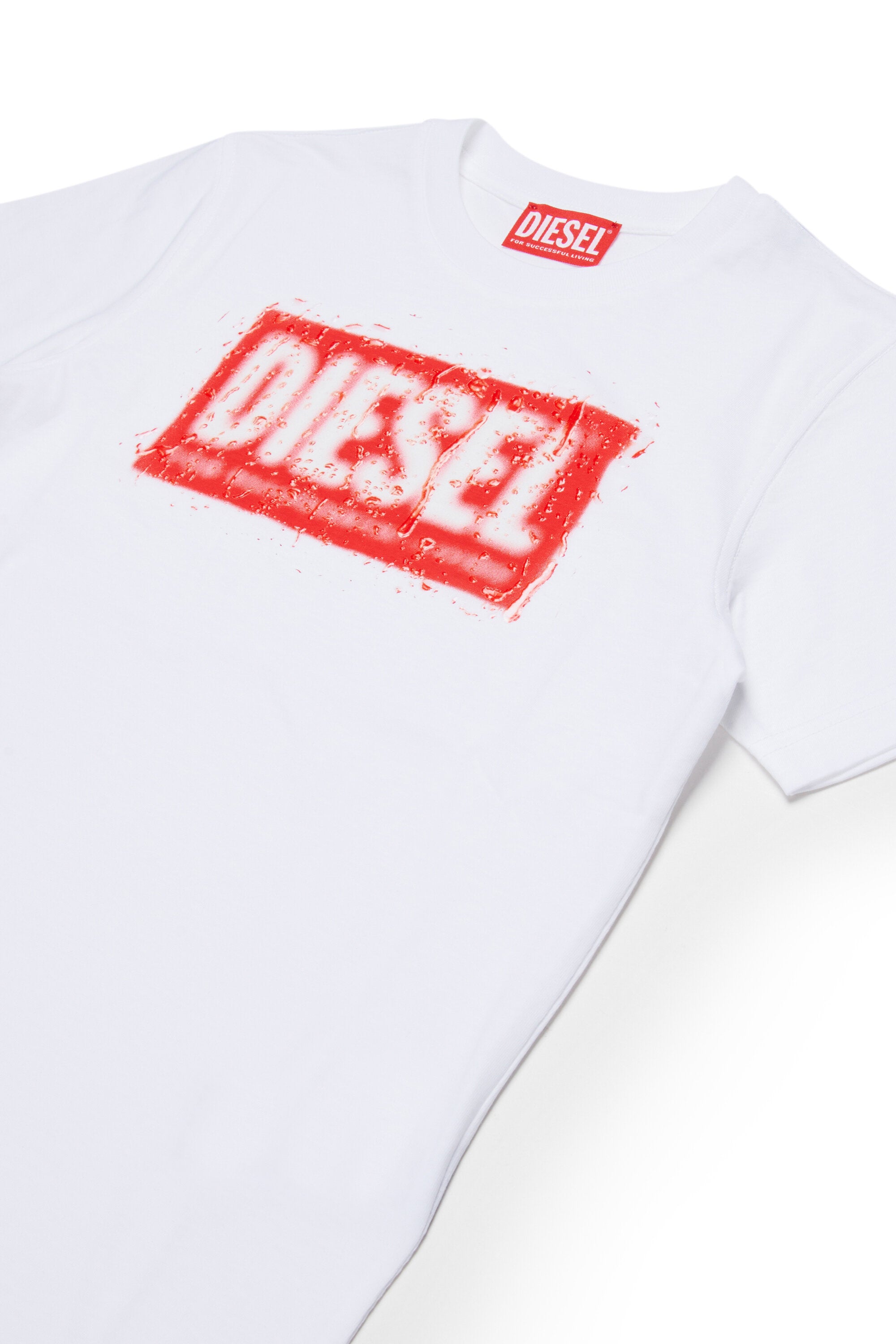 T-shirt in jersey con logo Diesel Denim Division