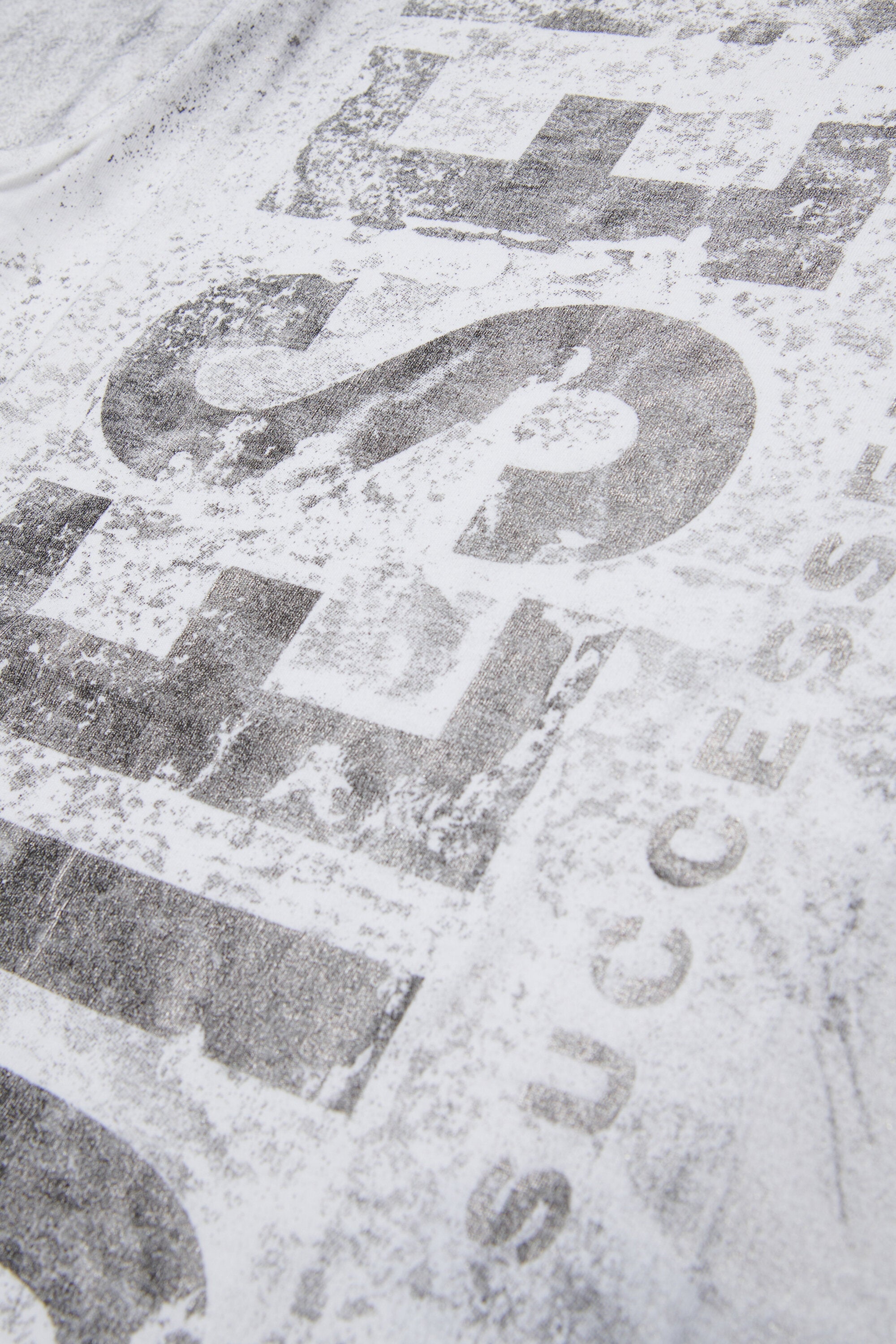 T-shirt en jersey à effet usé marqué du maxi logo