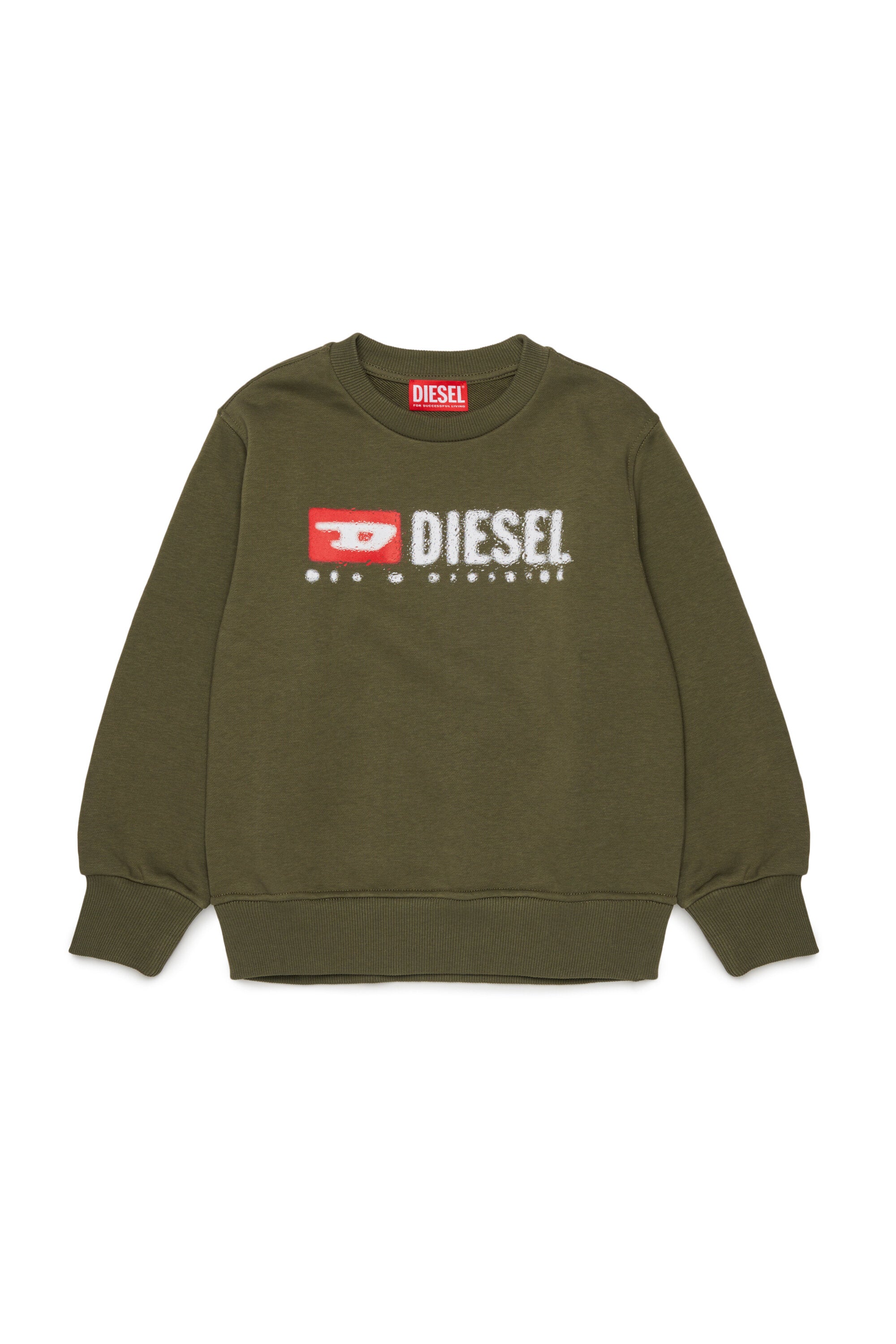 Sweat-shirt à col ras du cou avec logo Diesel Denim Division