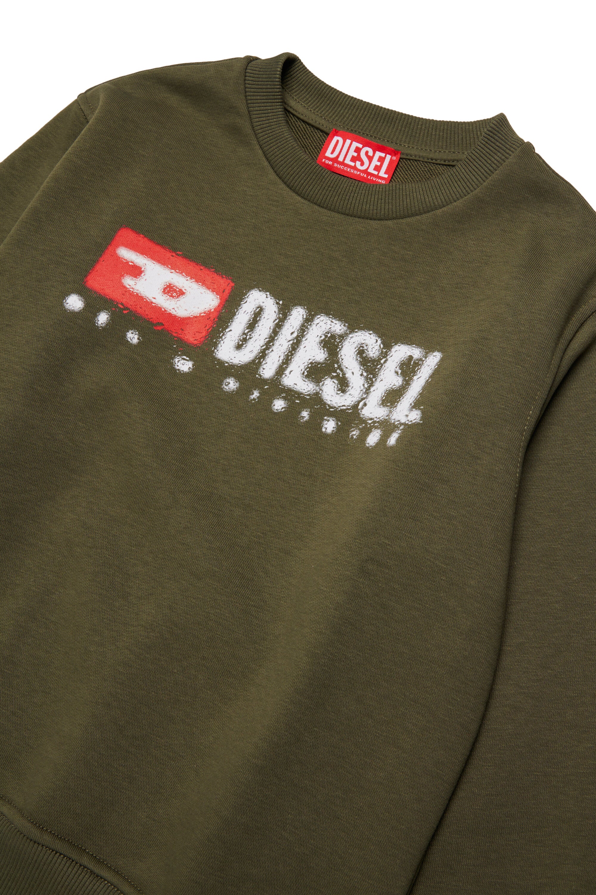 Sweat-shirt à col ras du cou avec logo Diesel Denim Division
