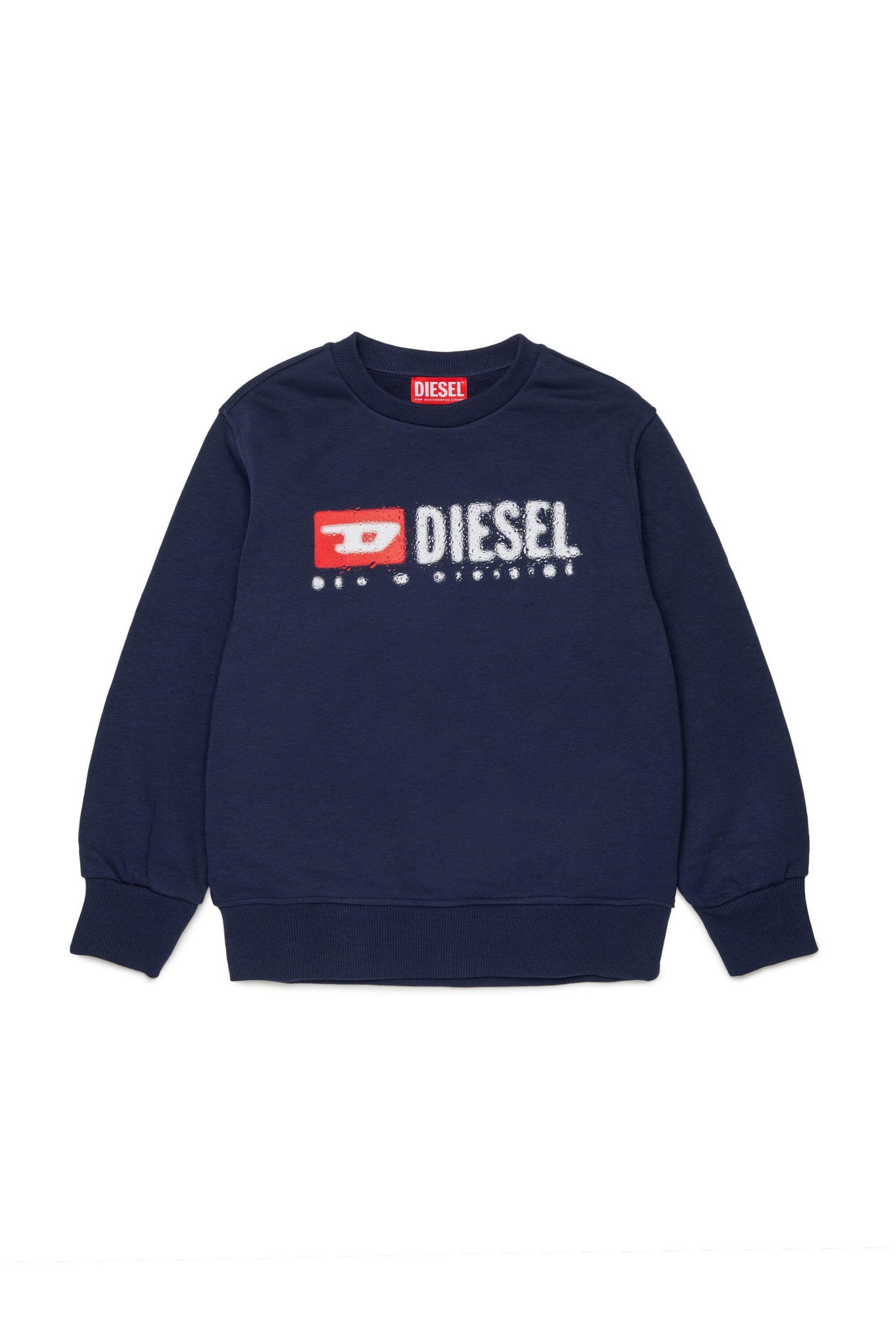 Sweat-shirt à col ras du cou avec logo Diesel Denim Division