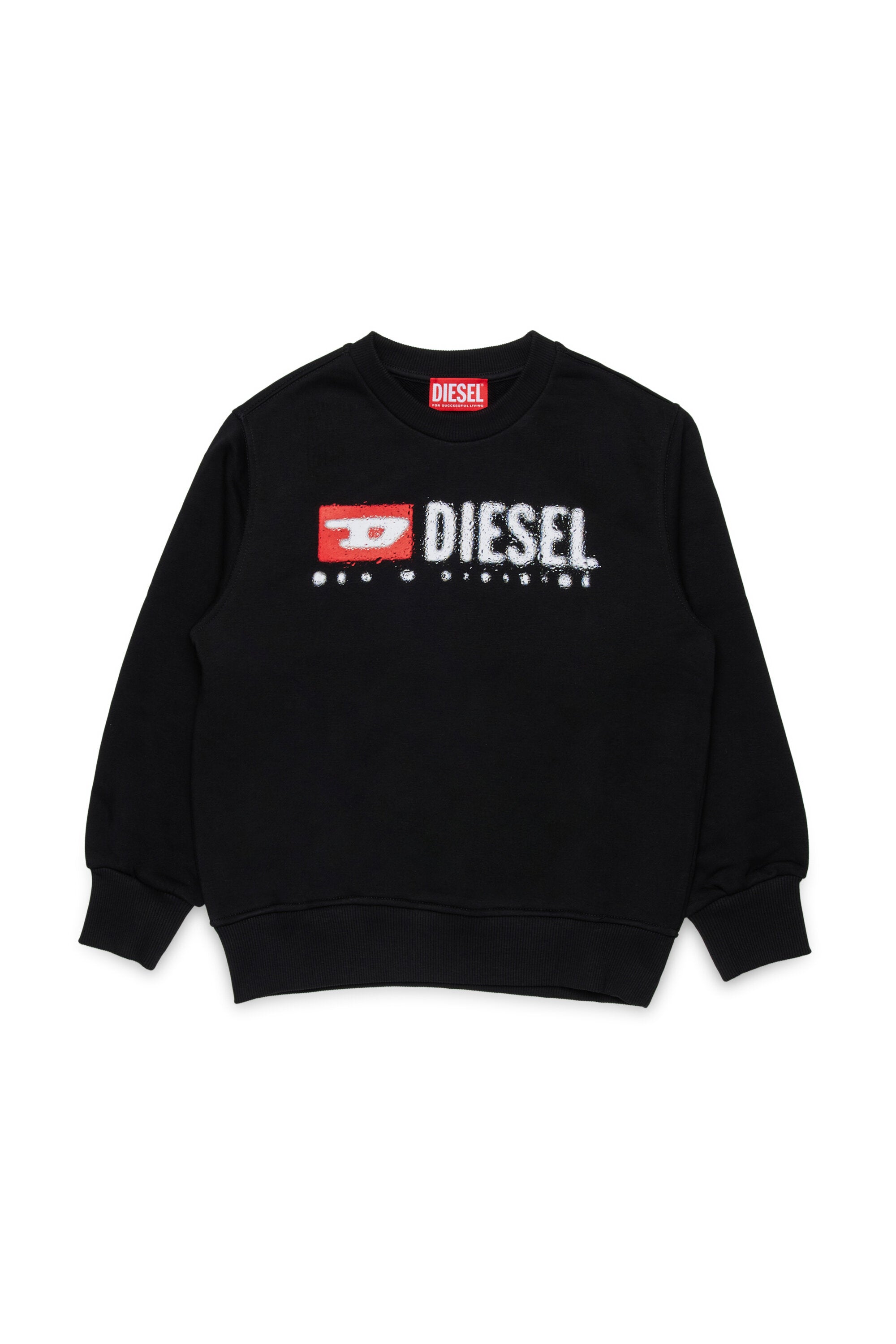 Diesel Denim Division Logo-Sweatshirt mit Rundhalsausschnitt