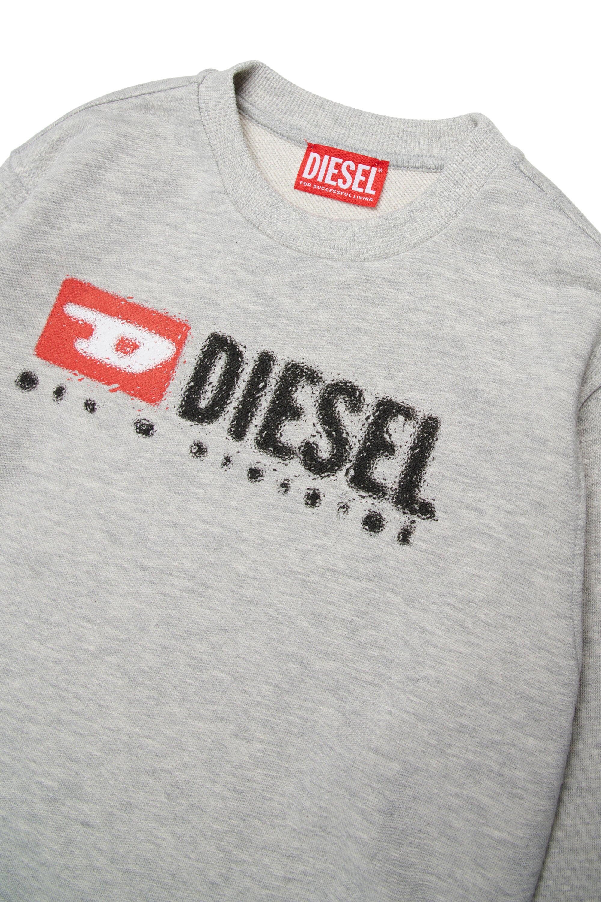 Sweat-shirt à col ras du cou avec logo Diesel Denim Division
