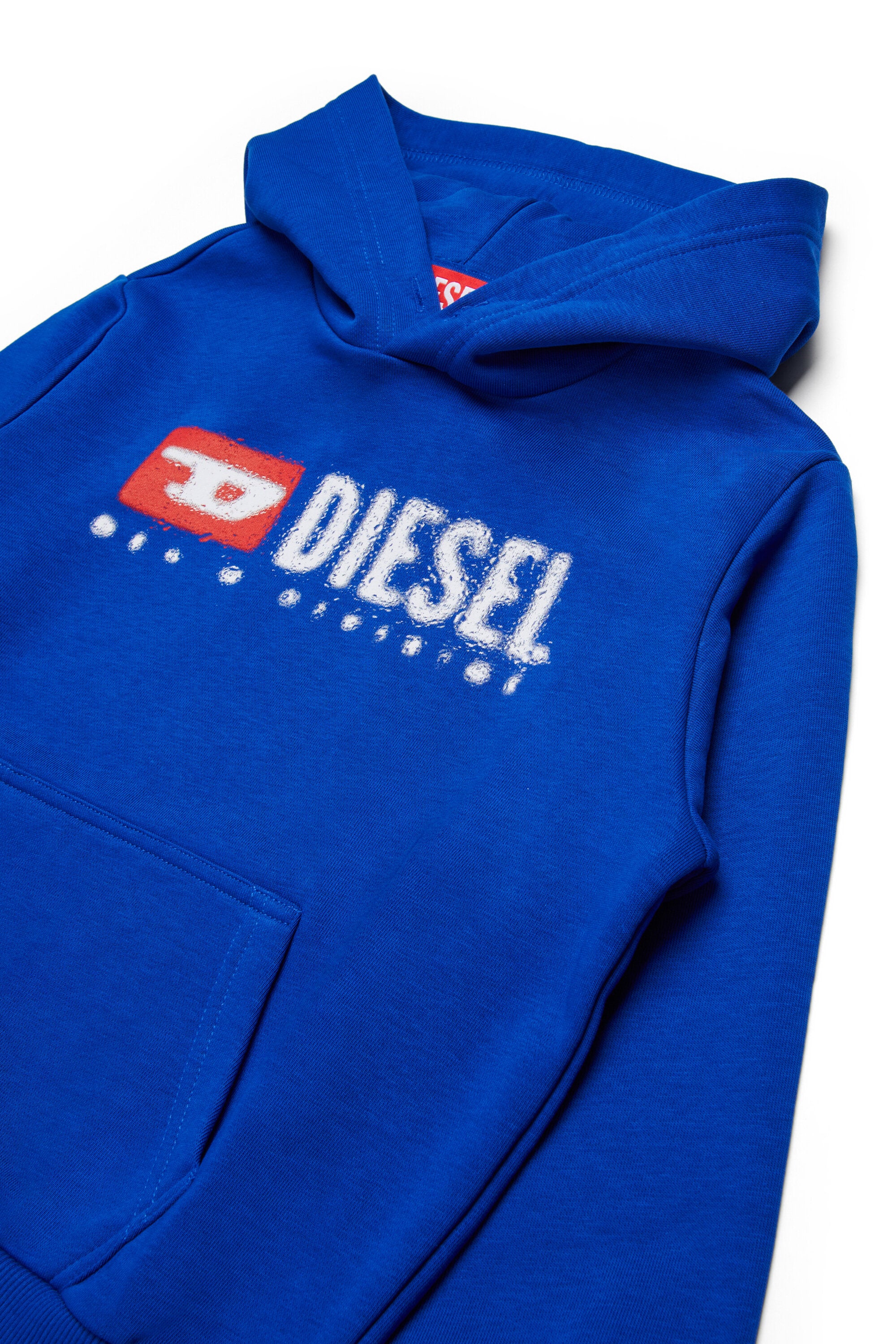 Hooded sweatshirt with Diesel Denim Division logo
