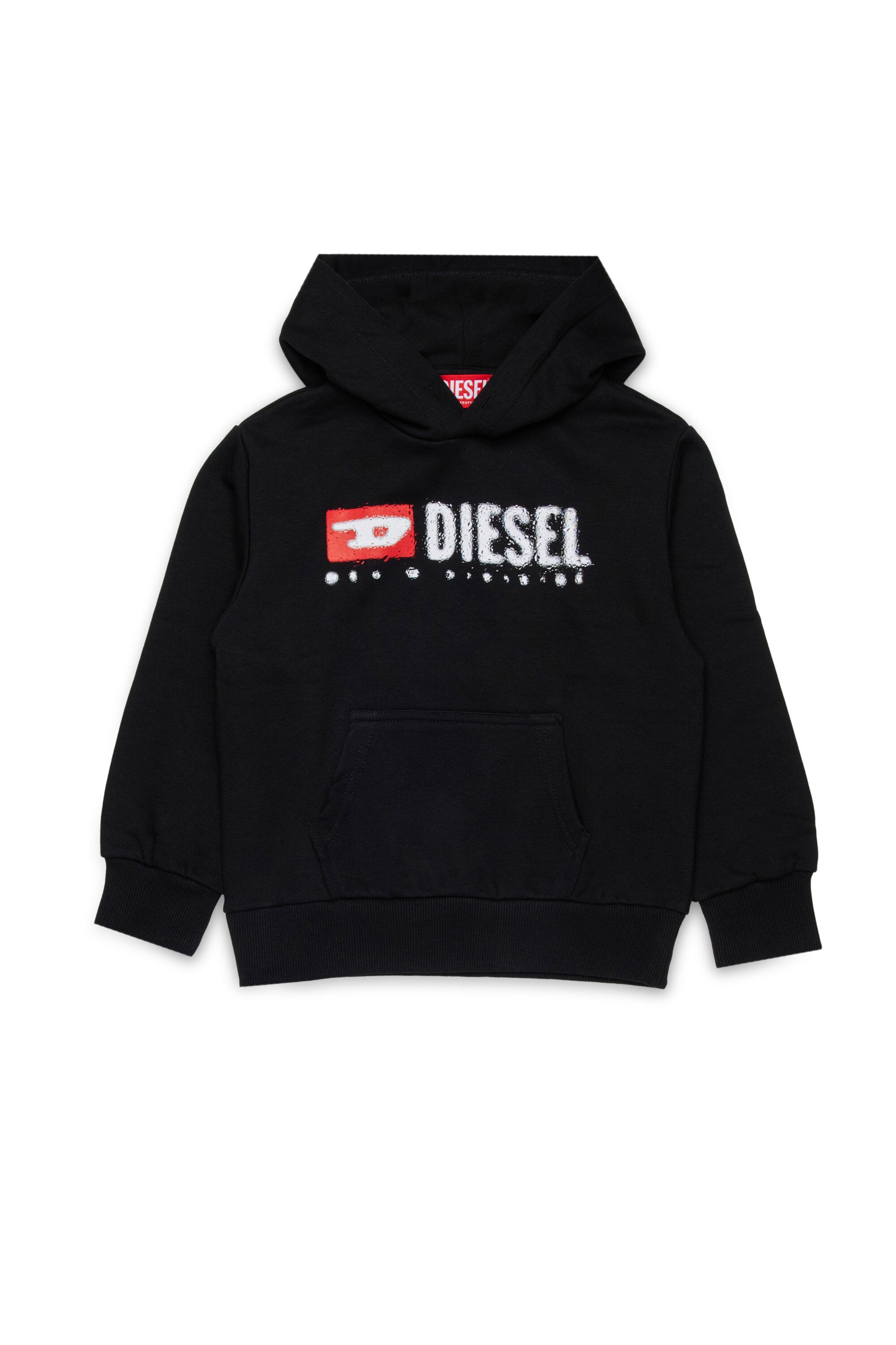 Sweat-shirt à capuche avec logo Diesel Denim Division