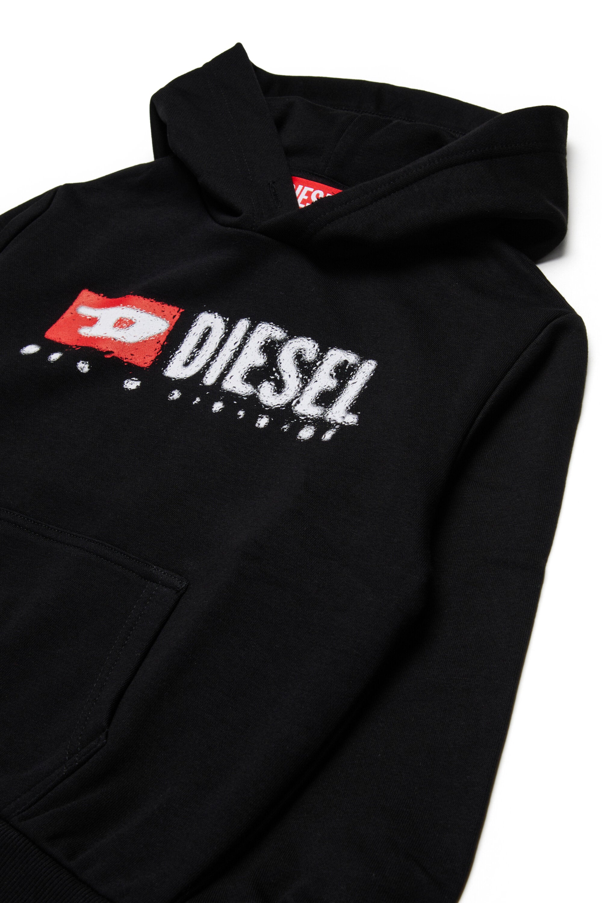 Hooded sweatshirt with Diesel Denim Division logo