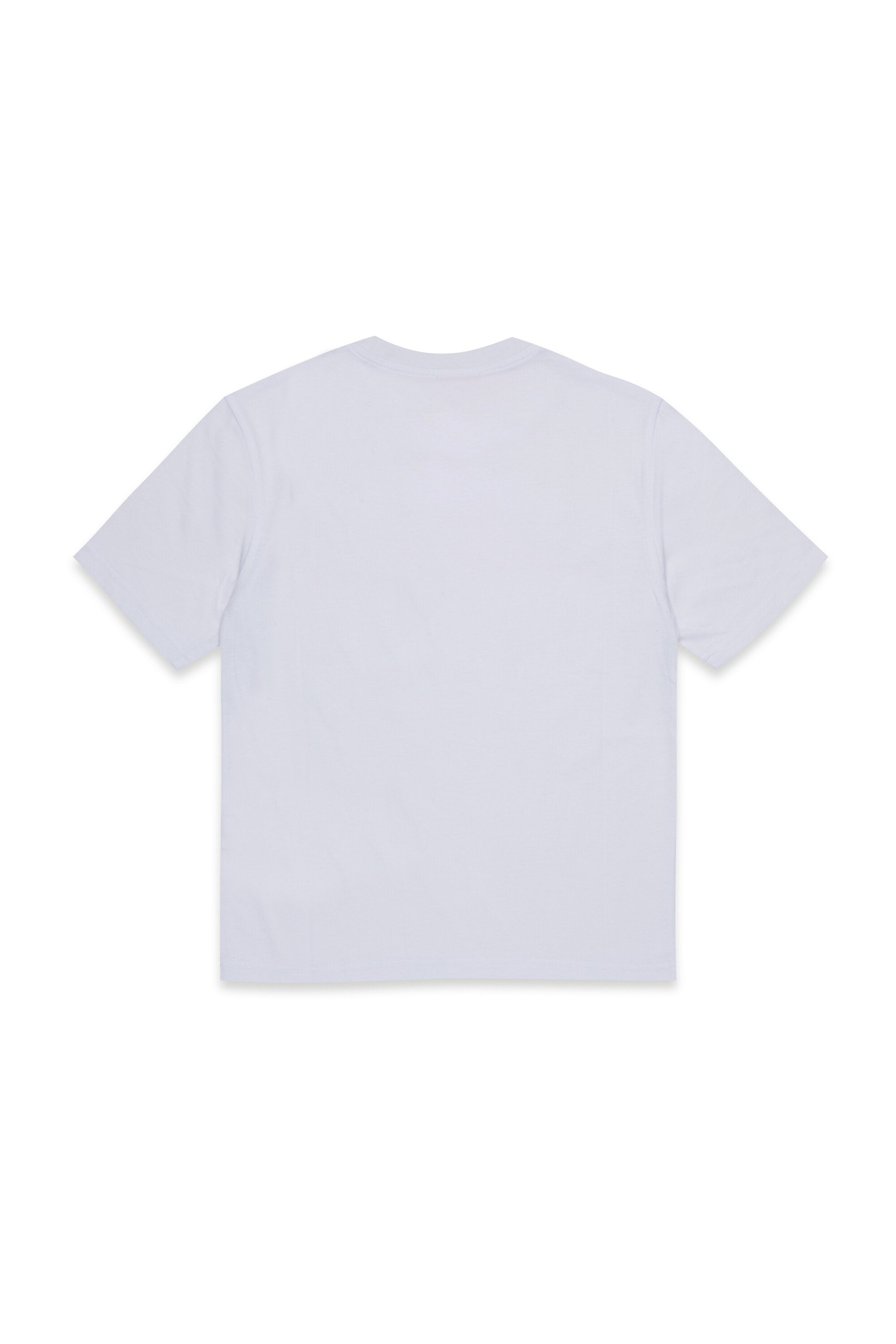 T-shirt in misto cotone con logo Glowing Oval D