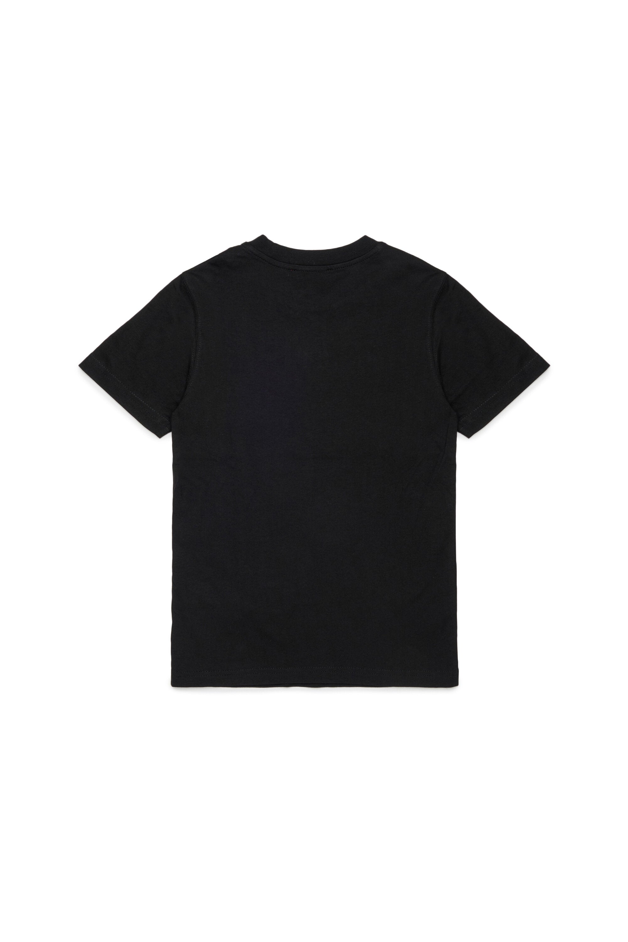 T-shirt in jersey con patch D rossa