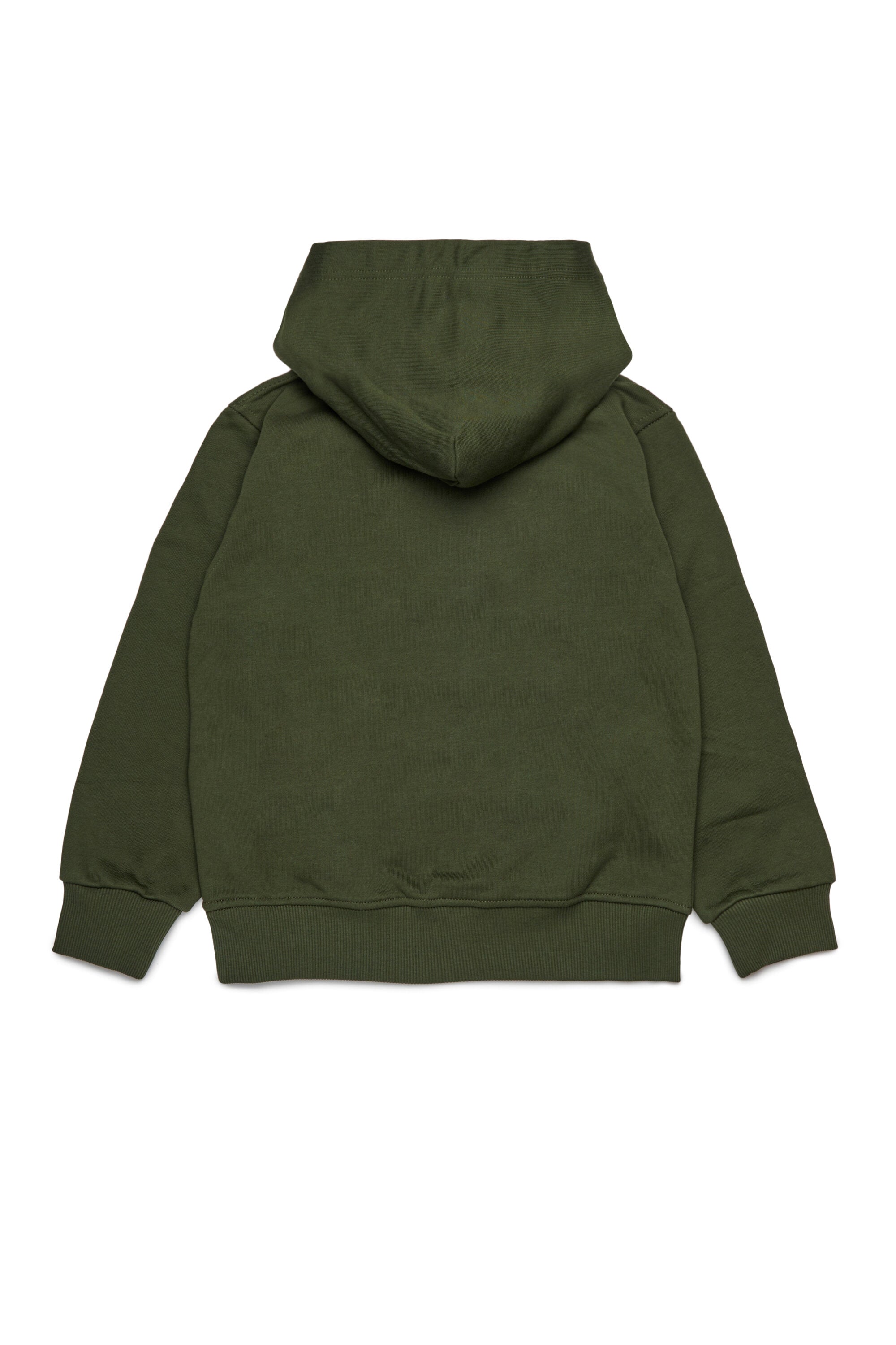 Sweatshirt mit Kapuze und rotem "D" Aufnäher