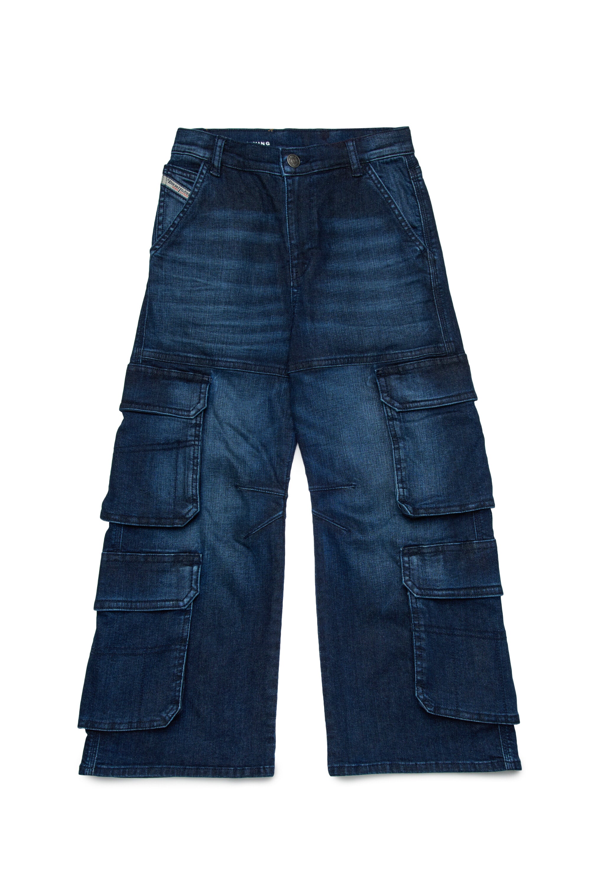 Jeans relaxed bleu foncé - D-Argjx Cargo