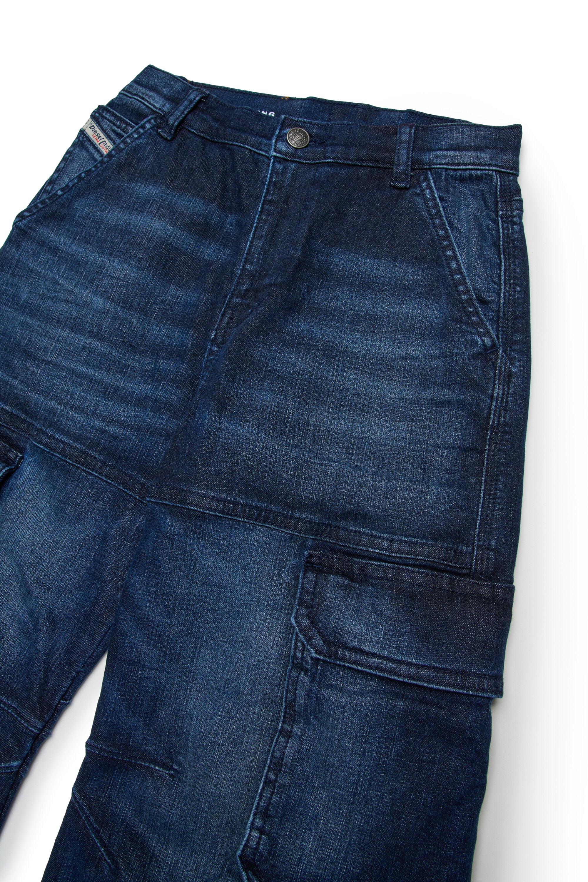 Jeans relaxed bleu foncé - D-Argjx Cargo