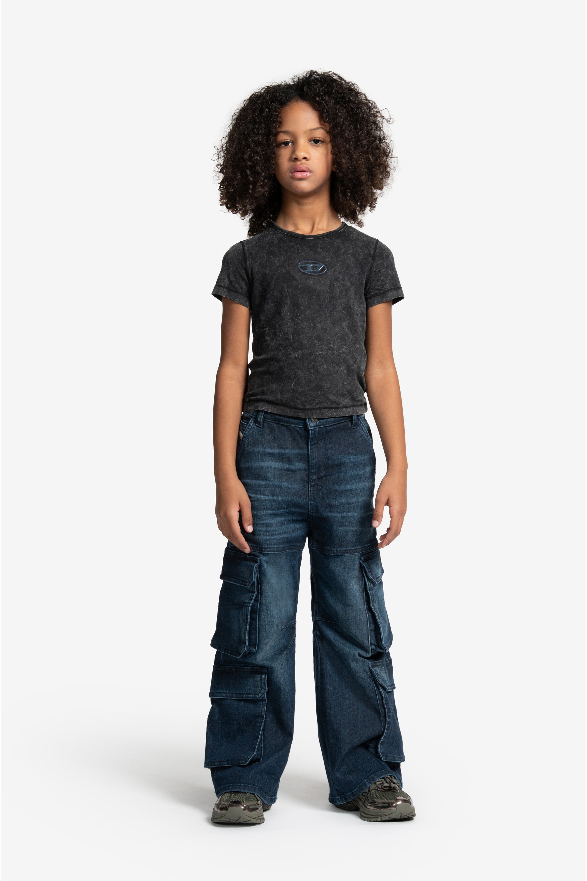 Jeans relaxed bleu foncé - D-Argjx Cargo