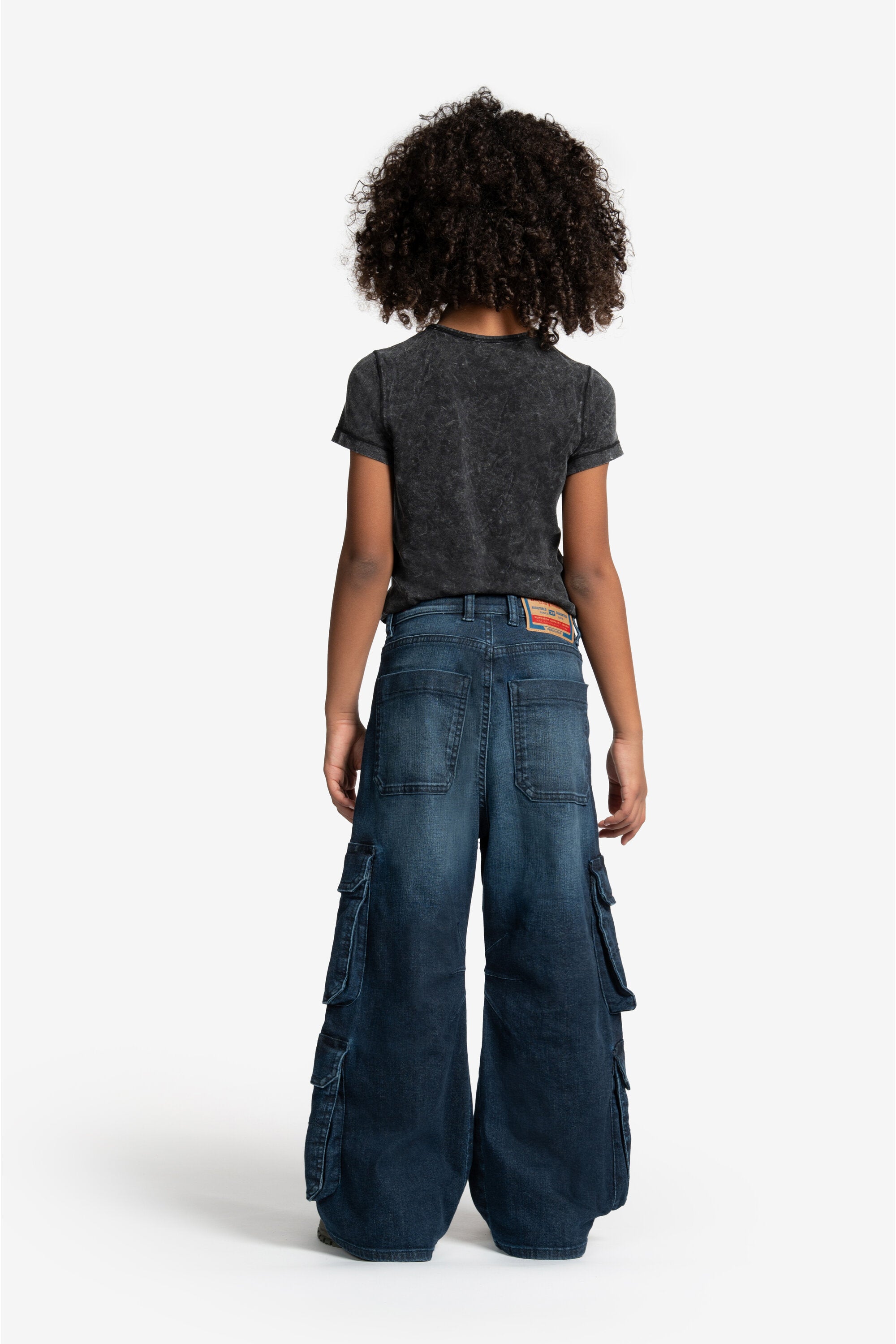 Jeans relaxed bleu foncé - D-Argjx Cargo