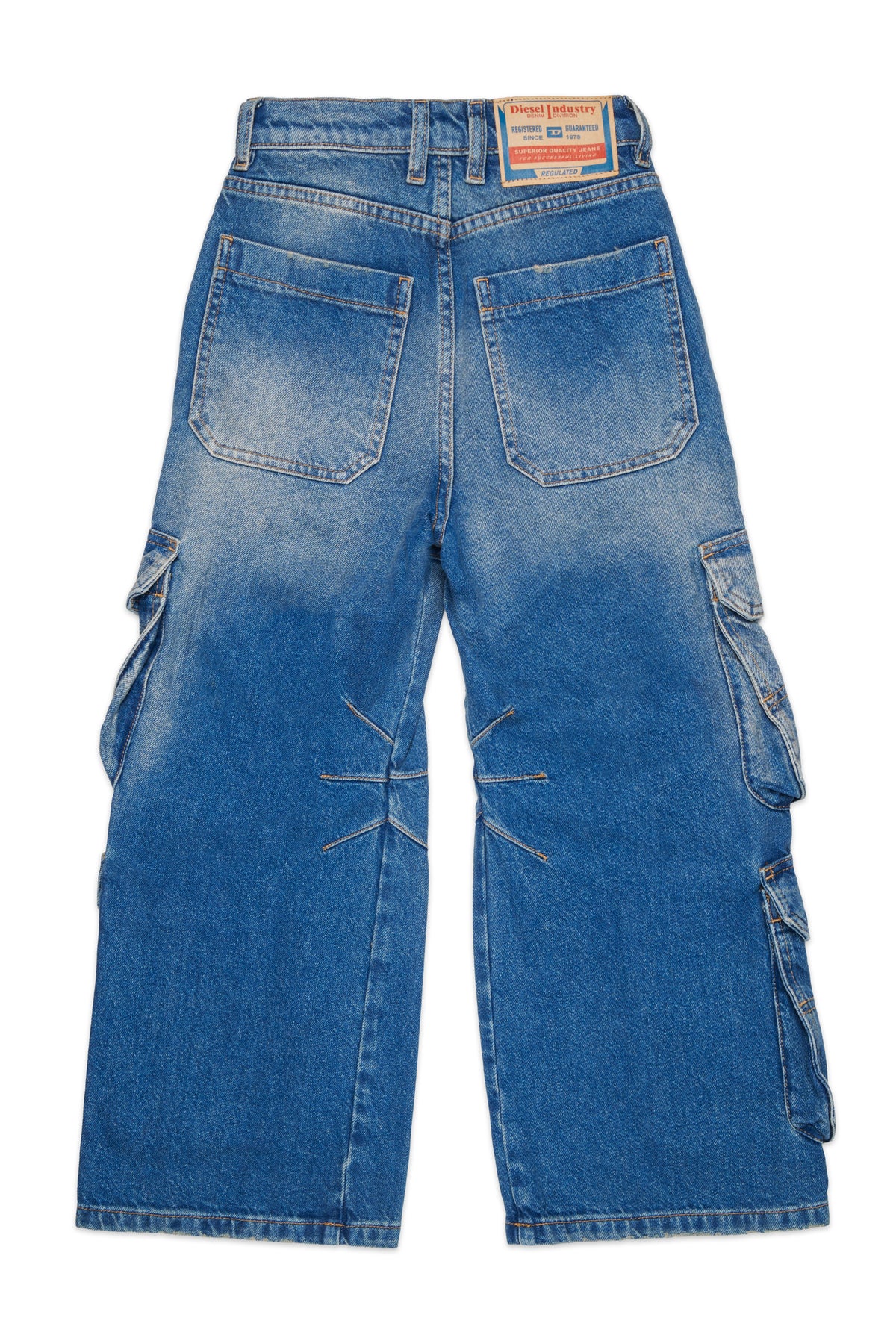Relaxed fit cargo jeans with side pockets - D-Argjx Cargo