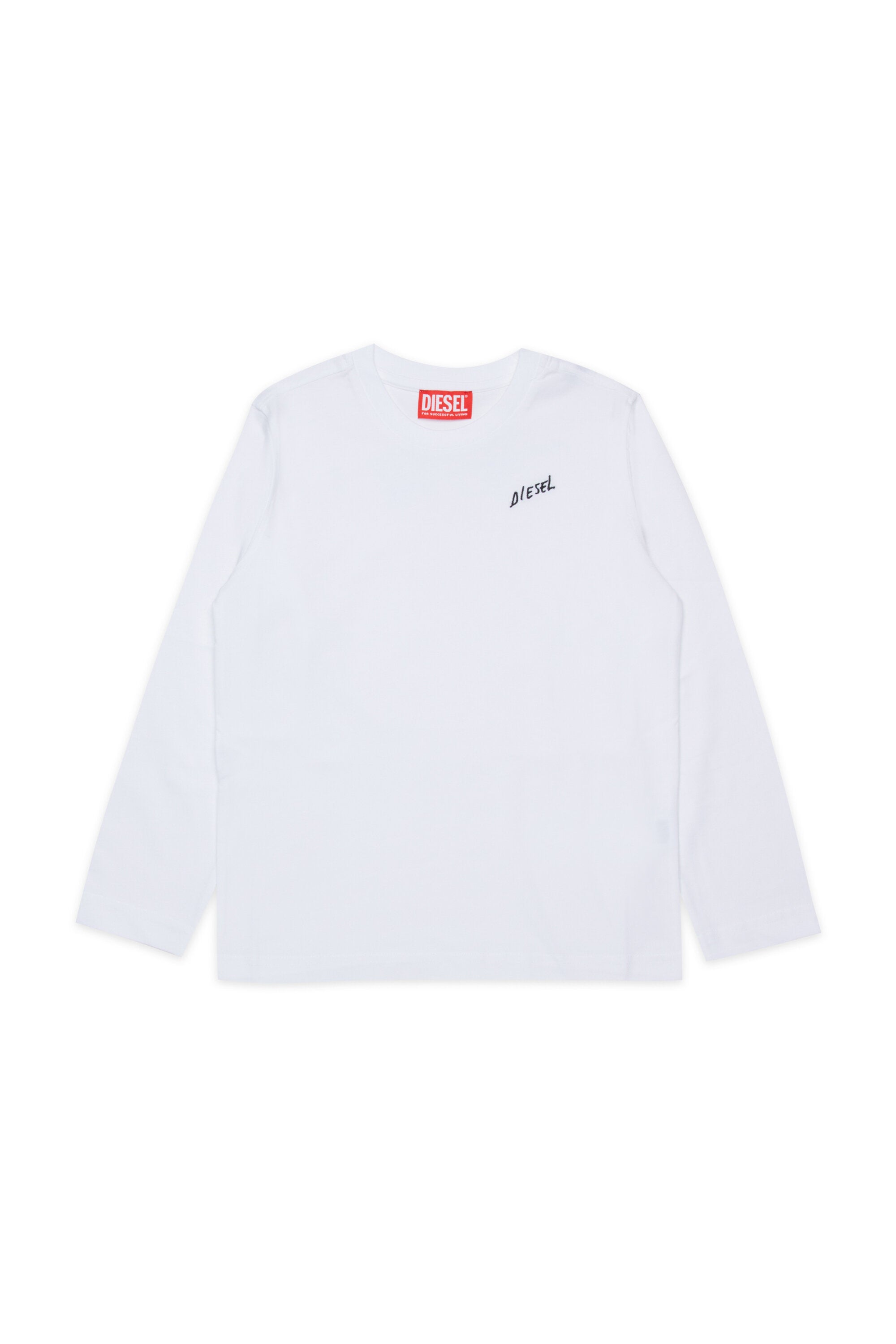 Langärmeliges Jersey-T-Shirt mit Diesel-Logo