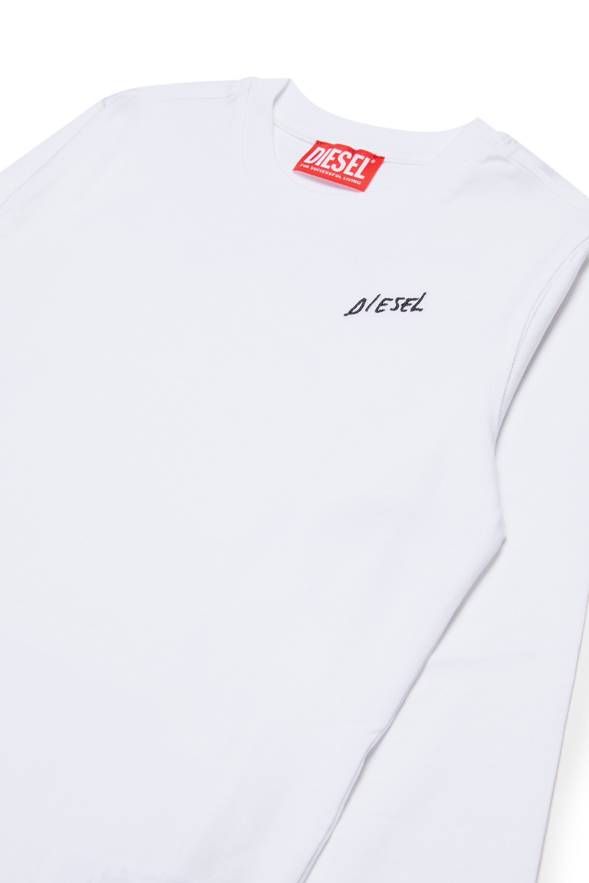 Langärmeliges Jersey-T-Shirt mit Diesel-Logo